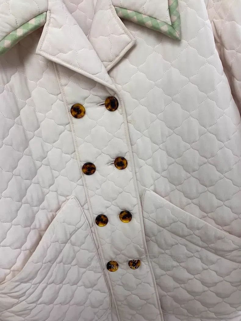 Fendi Fendi Pink Double-Breasted Cotton Jacket Size XXS / US 00 / IT 34 - 2 Thumbnail