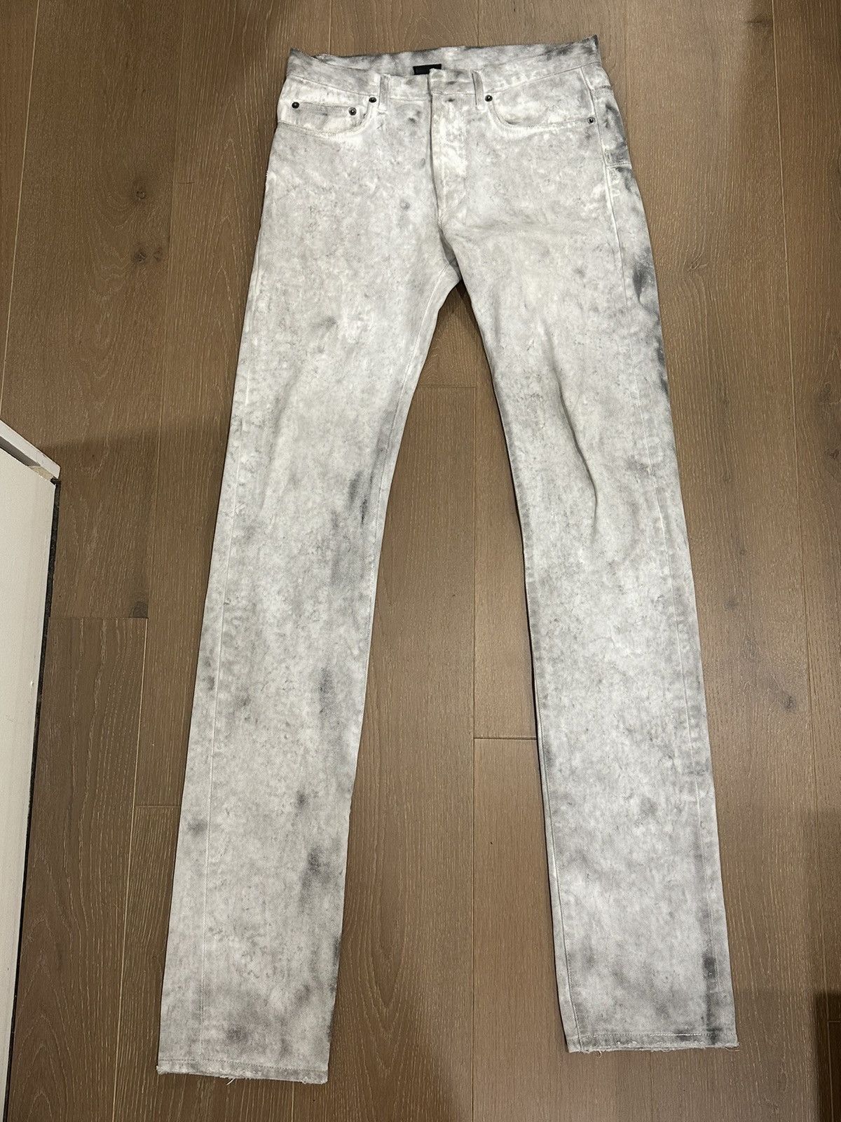 Dior × Hedi Slimane Dior Homme S/S 2006 “Dirty Snow” Denim | Grailed