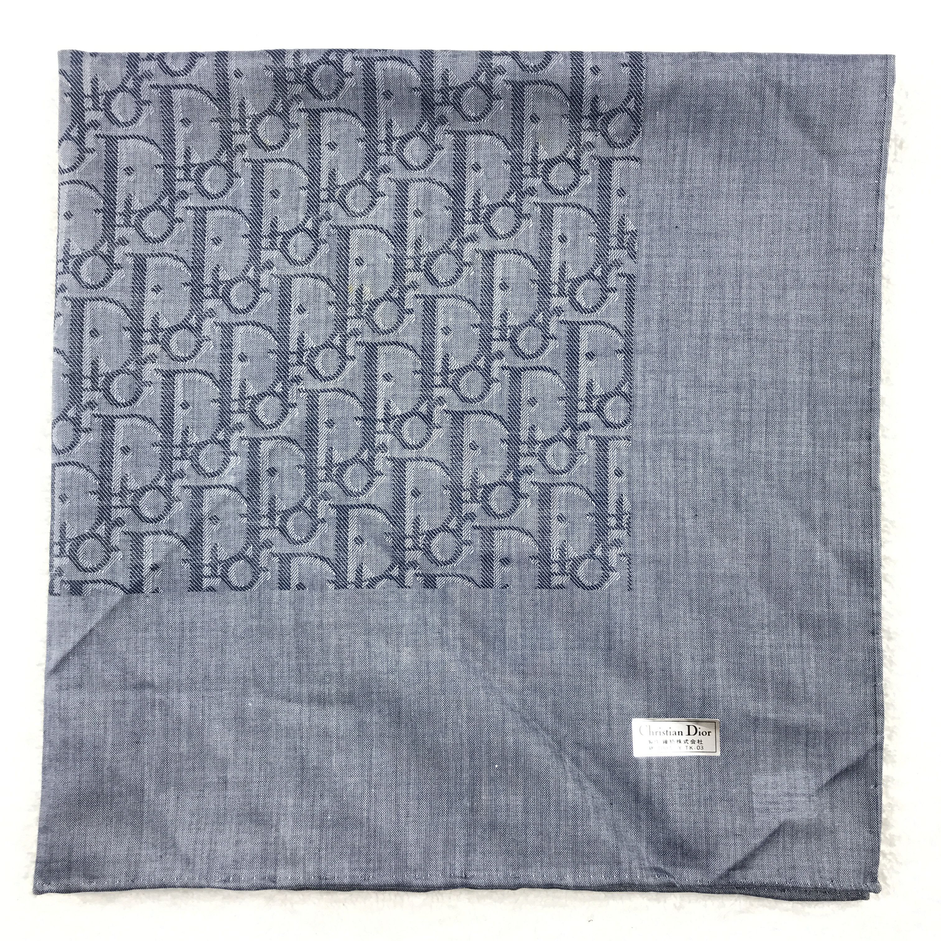 Christian Dior Monsieur × Vintage Christian Dior Monogram Bandana Neckerchief Handkerchief Size ONE SIZE - 2 Thumbnail
