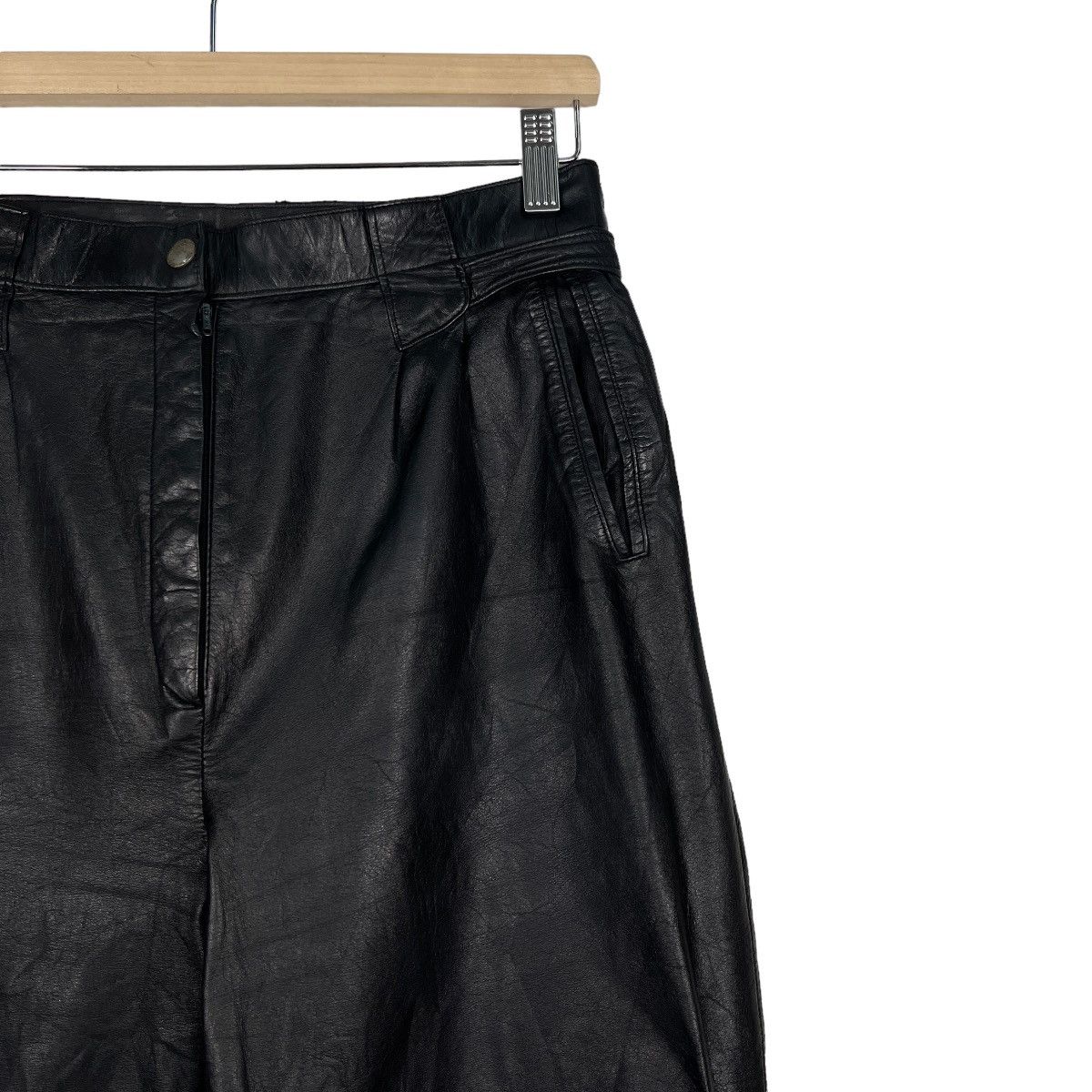 Genuine Leather 🔥 VINTAGE WEST PAC TROUSER LEATHER PANTS Size US 30 / EU 46 - 5 Thumbnail
