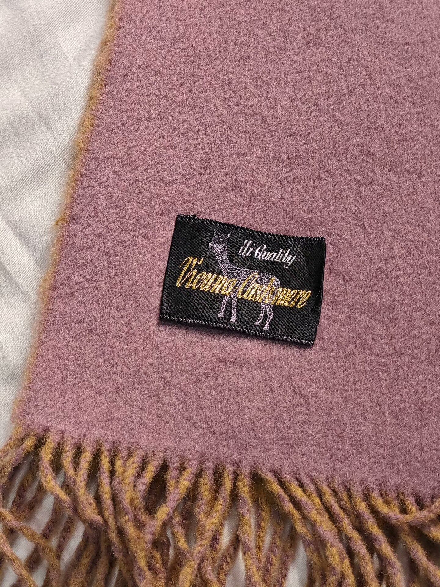 Japanese Brand Vicuna Cashmere Blend Scarf Size ONE SIZE - 1 Thumbnail