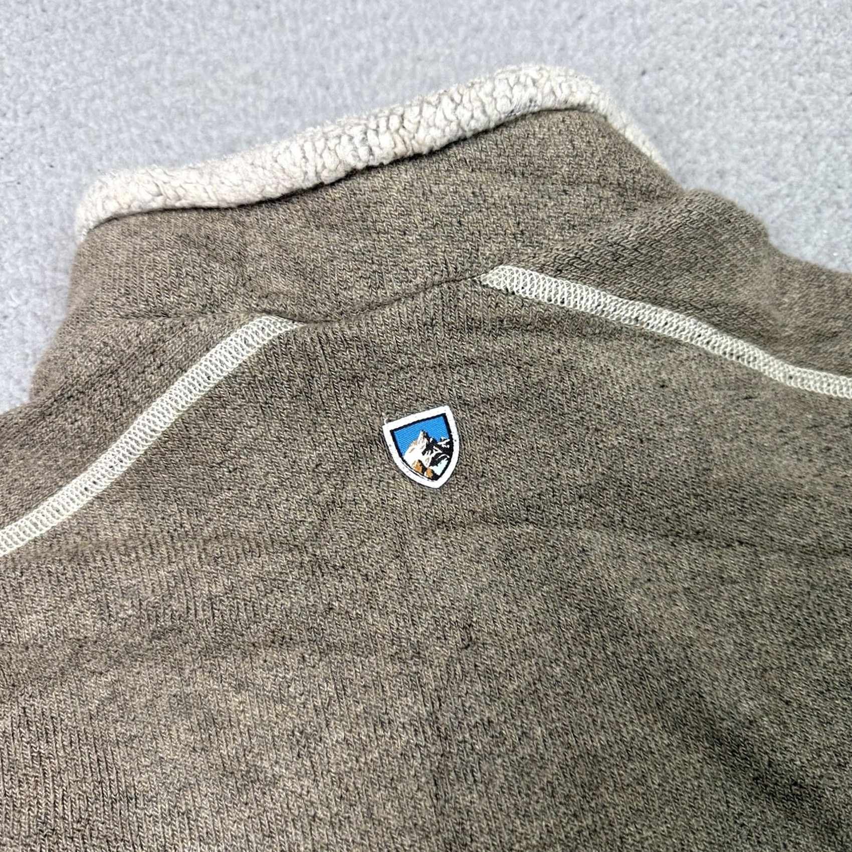 Vintage Kuhl Jacket Mens M 1/4 Zip Fleece Brown Alfpaca Outdoor Hiking Wool? (recheck) Size US M / EU 48-50 / 2 - 5 Thumbnail