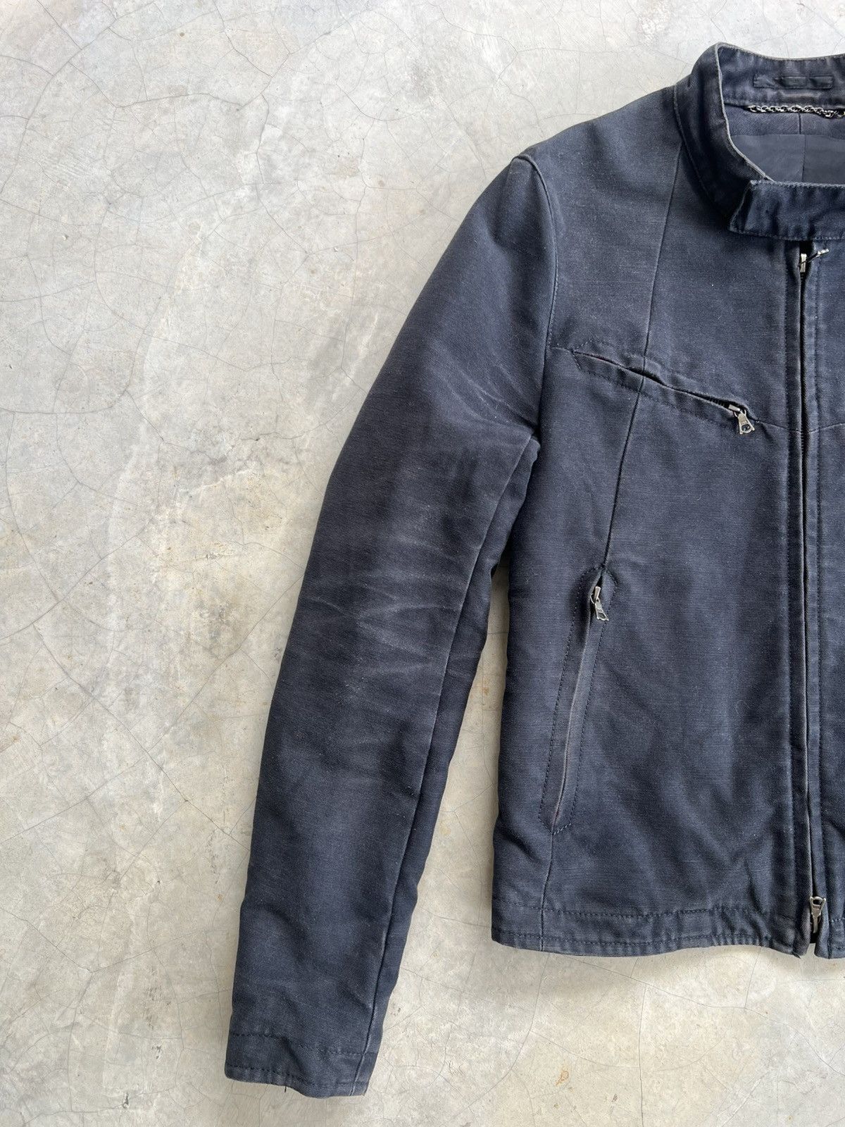 The Viridi-anne Archival The Viridi-anne Faded Black Cotton Moto Jacket Size US S / EU 44-46 / 1 - 5 Thumbnail
