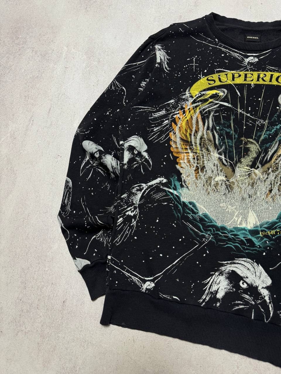 Diesel × Japanese Brand × Vintage Vintage Diesel Sweatshirt Overprint Superior Japanese Y2K Size US M / EU 48-50 / 2 - 3 Thumbnail