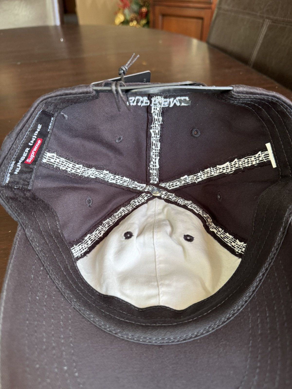Number (N)ine × Supreme Supreme Number (N)ine 6-panel Cap Hat Black Size ONE SIZE - 7 Thumbnail