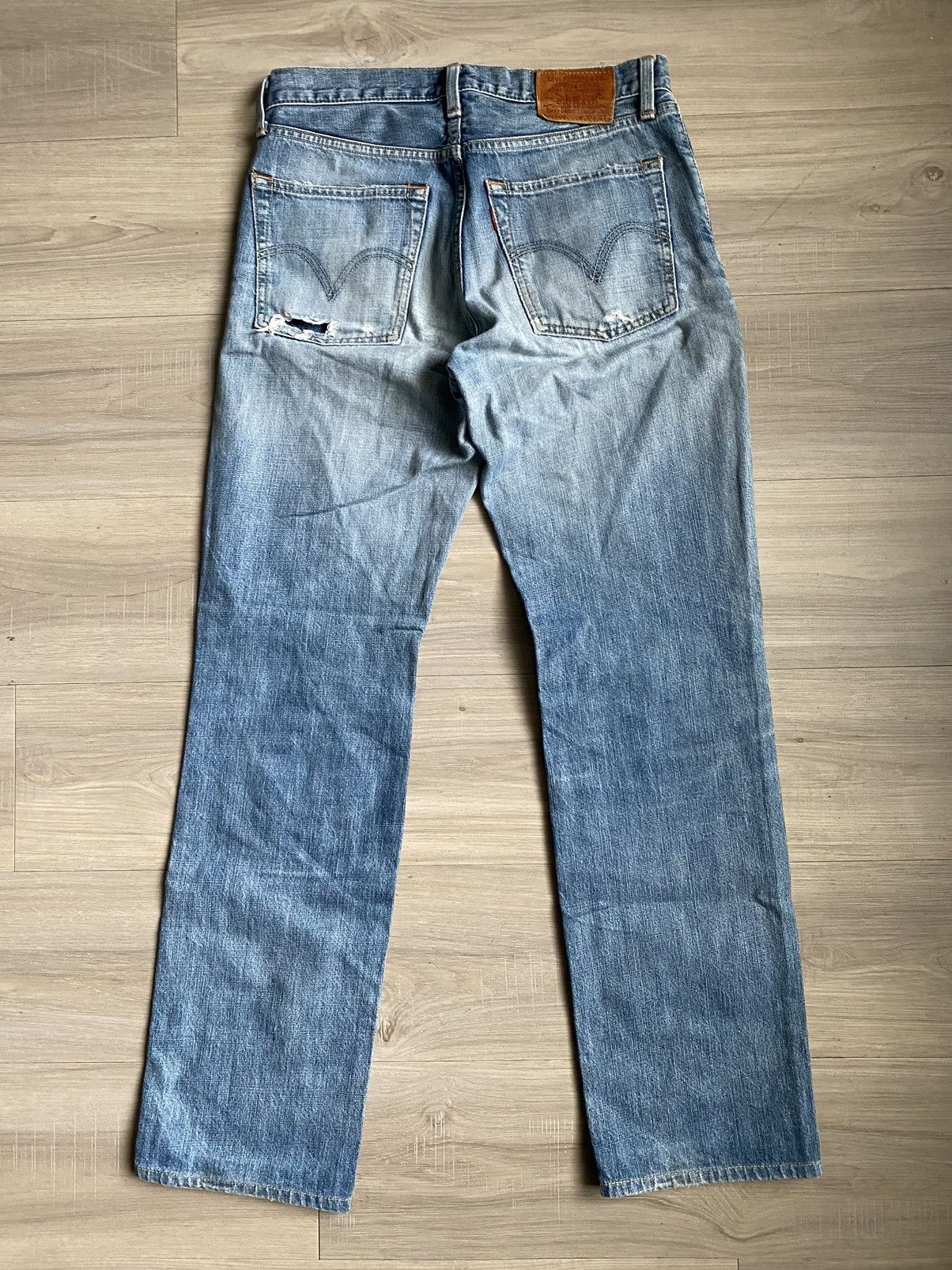 Levi’s 502 Thrashed Blue Jeans Denim
