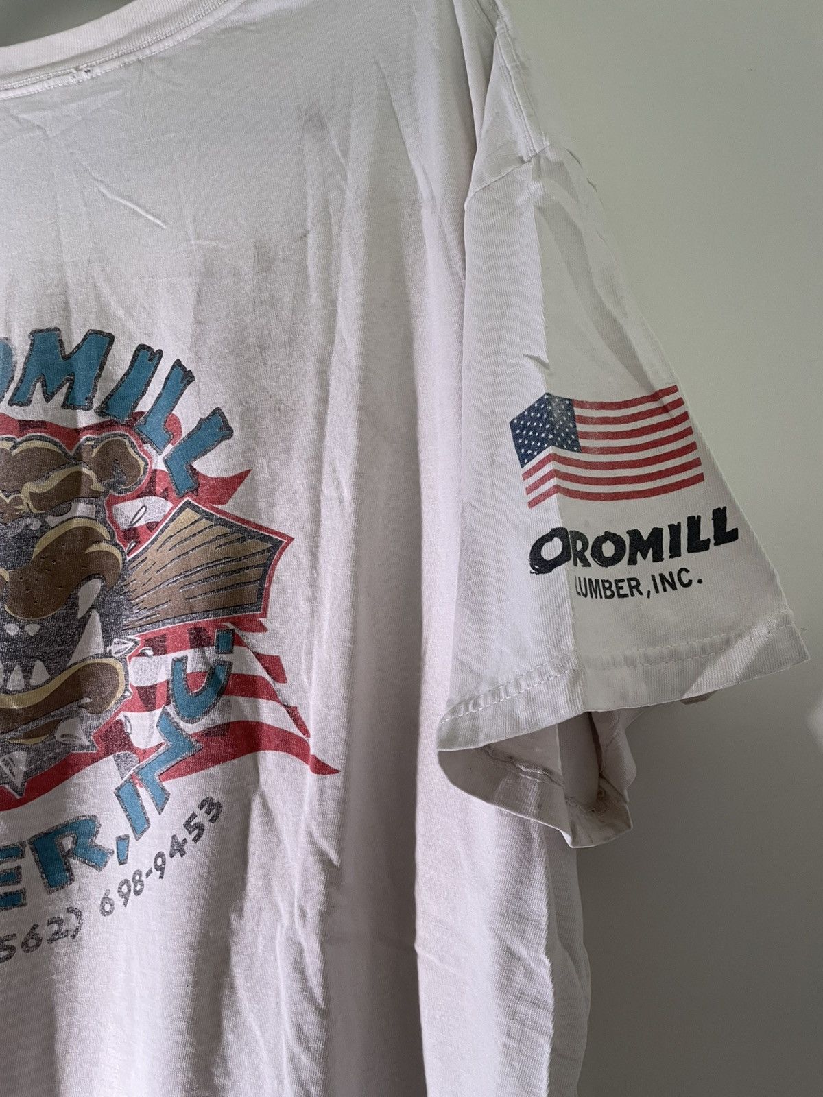 Vintage Y2K 2000’s VTG Vintage Oromill Lumber Inc Bulldog Dog Shirt Size US XL / EU 56 / 4 - 3 Thumbnail