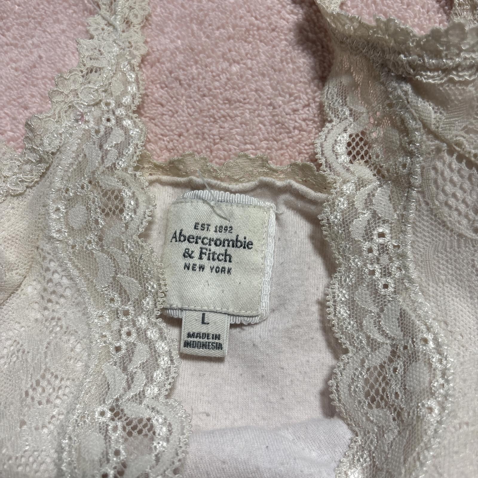 Abercrombie & Fitch vintage Abercrombie & fitch pink lace cami tank Size L / US 10 / IT 46 - 6 Thumbnail