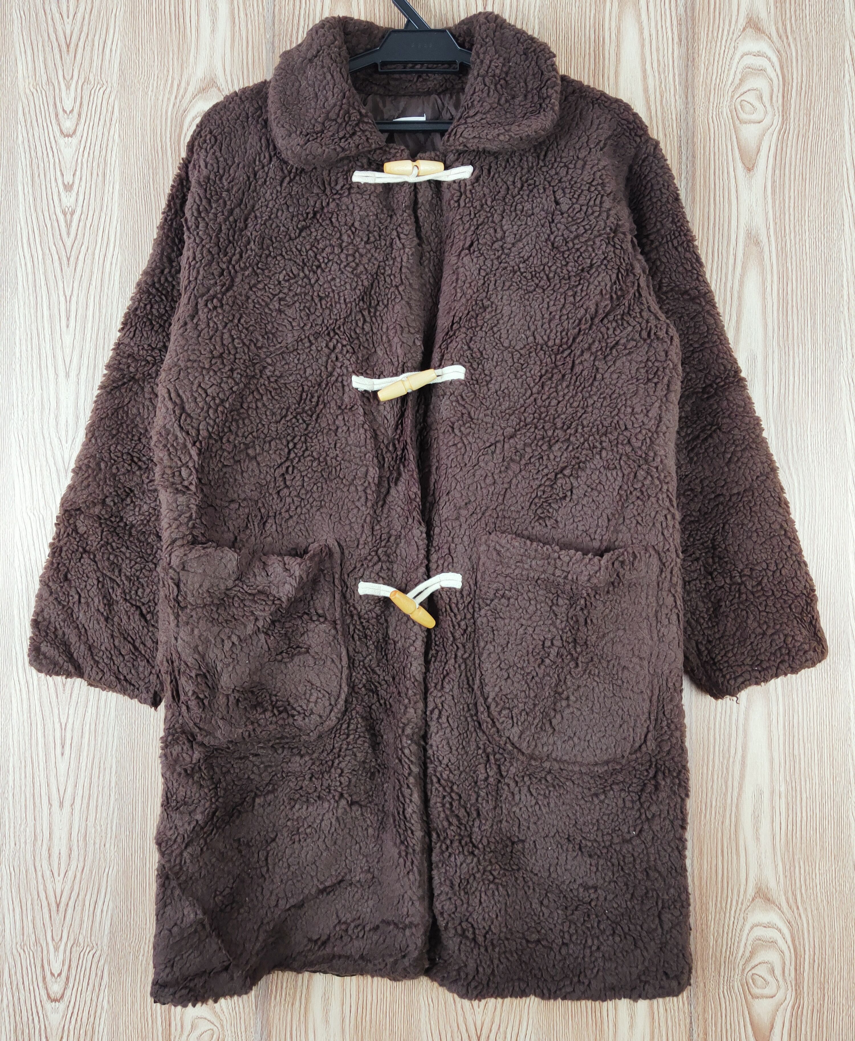 Japanese Brand × Vintage Winter Vintage Have Dark Brown Fur Mohair Duffle Coats Size US L / EU 52-54 / 3 - 1 Thumbnail