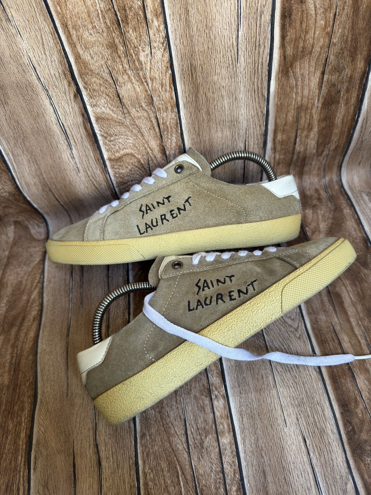 Hedi Slimane × Saint Laurent Paris court classic trainers Size US 7.5 / IT 37.5 - 6 Thumbnail