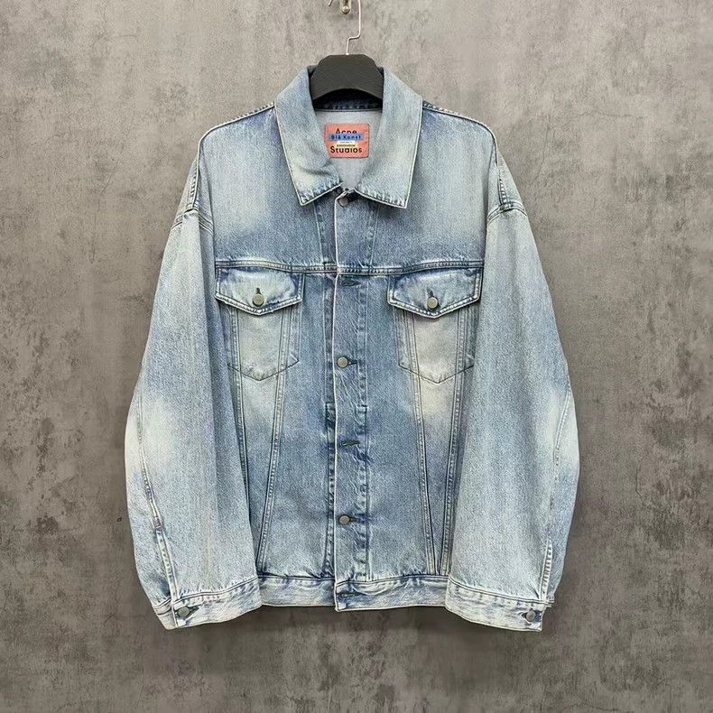 Acne Studios acne studios Washed silhouette denim jacket 2505-Nextarrow Size US S / EU 44-46 / 1 - 1 Thumbnail