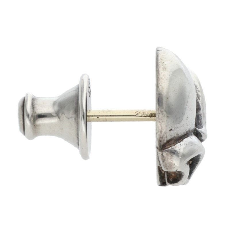 Chrome Hearts Chrome Hearts Silver Heart Stud Earring Size ONE SIZE - 3 Thumbnail