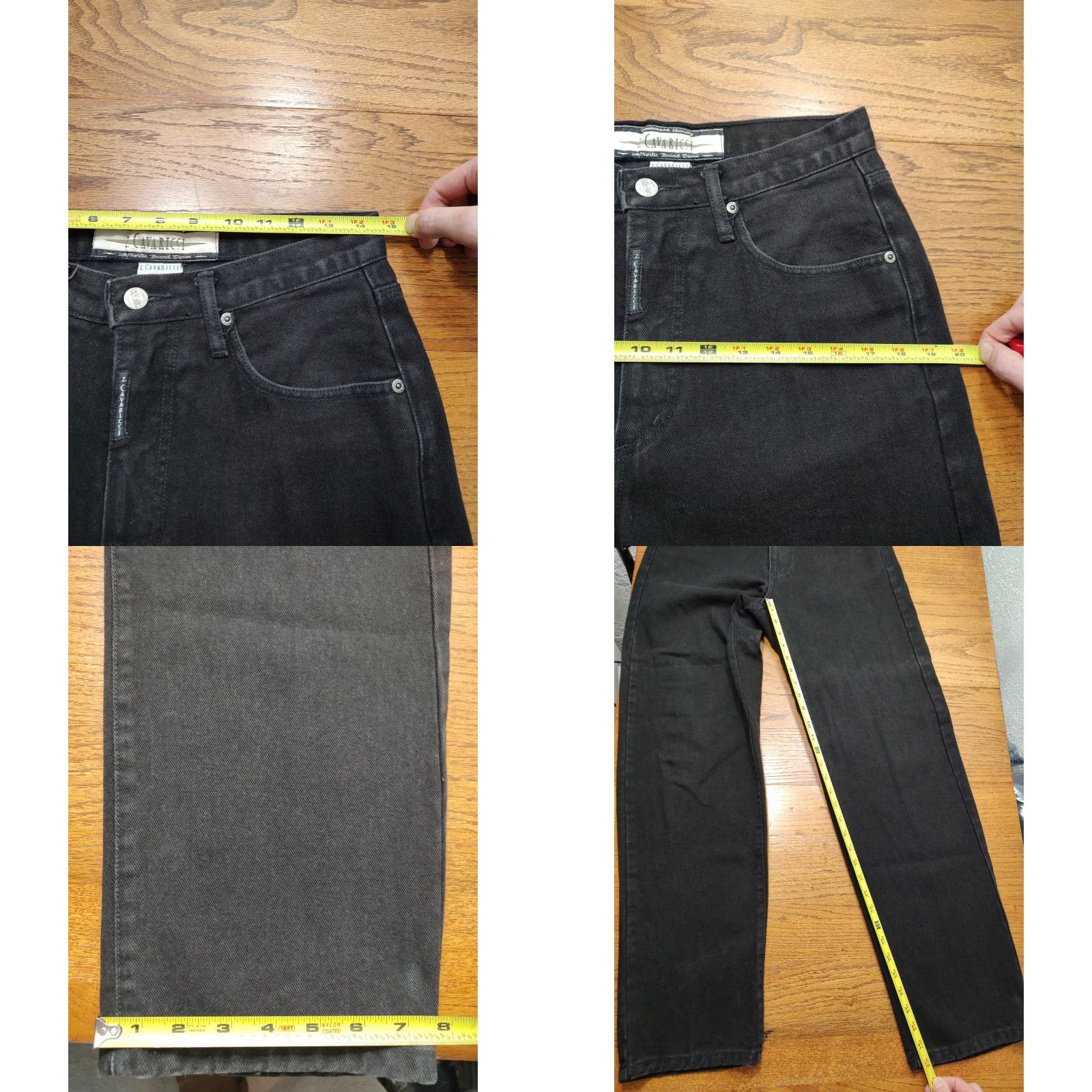 Denime VINTAGE Z Cavaricci Jeans Regular Fit Denim Black Womens 29x32 Zip 5-Pocket Stretch Classic Retro Y2K Vintage Shirt? Size 29" - 8 Thumbnail