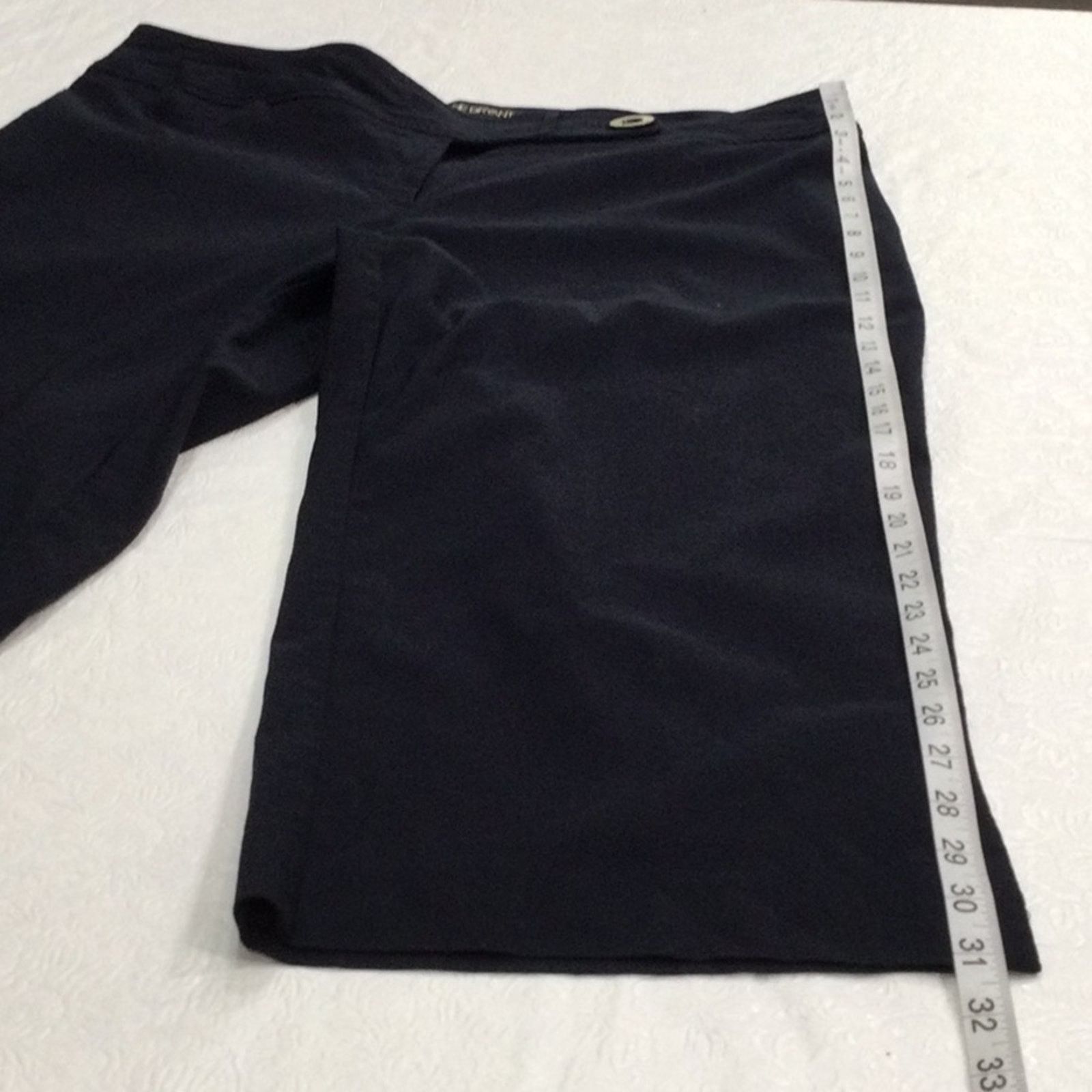 Other Lane Bryant Navy Button Back Pocket Cropped Capri Pant 16 Size 38" / US 16 / IT 52 - 14 Thumbnail