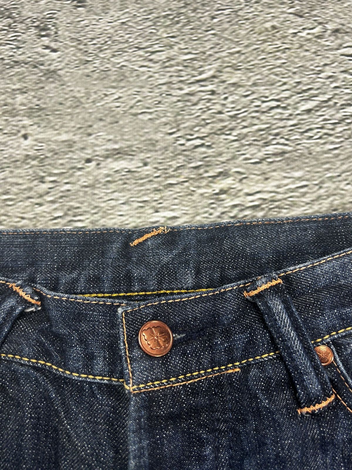 Evisu Evisu Yamane face jeans vintage selvedge denim Japan RARE Size US 31 - 7 Thumbnail
