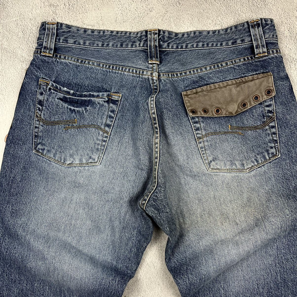 Vintage dirty distressed faded cargo baggy pants