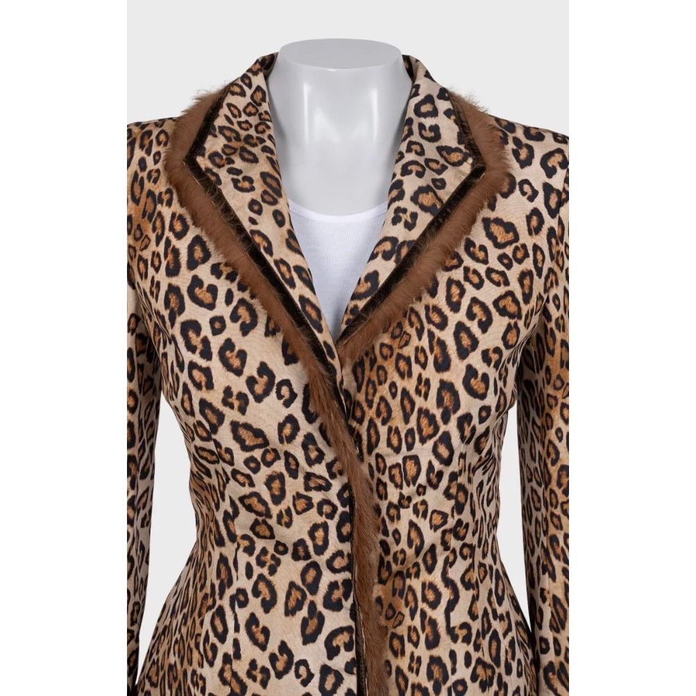Alexander McQueen Alexander McQueen Cropped Animal Print Jacket IT 42 M Size M / US 6-8 / IT 42-44 - 5 Thumbnail