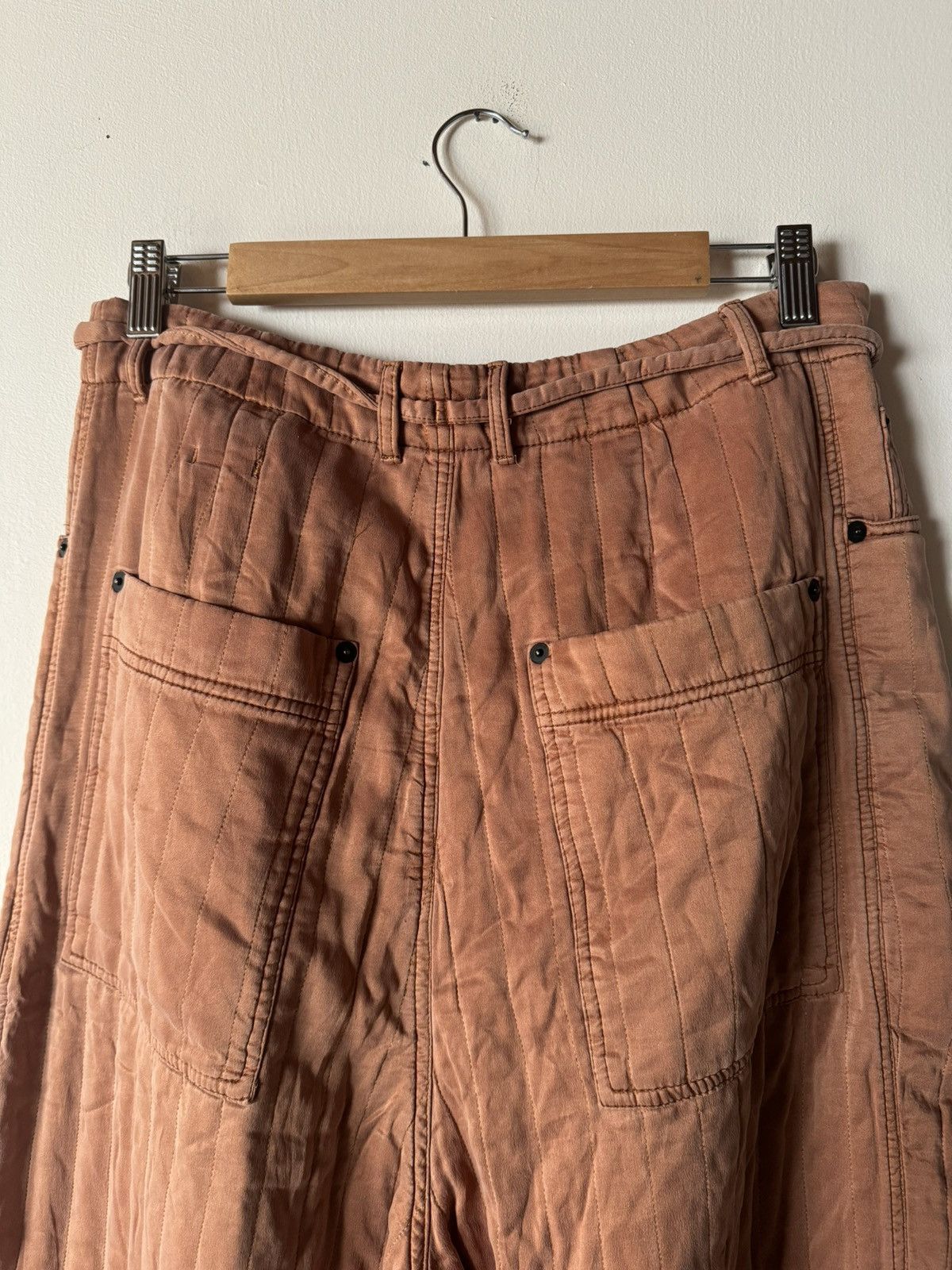 Craig Green AW16 orange silk quilted trousers Size US 32 / EU 48 - 6 Thumbnail