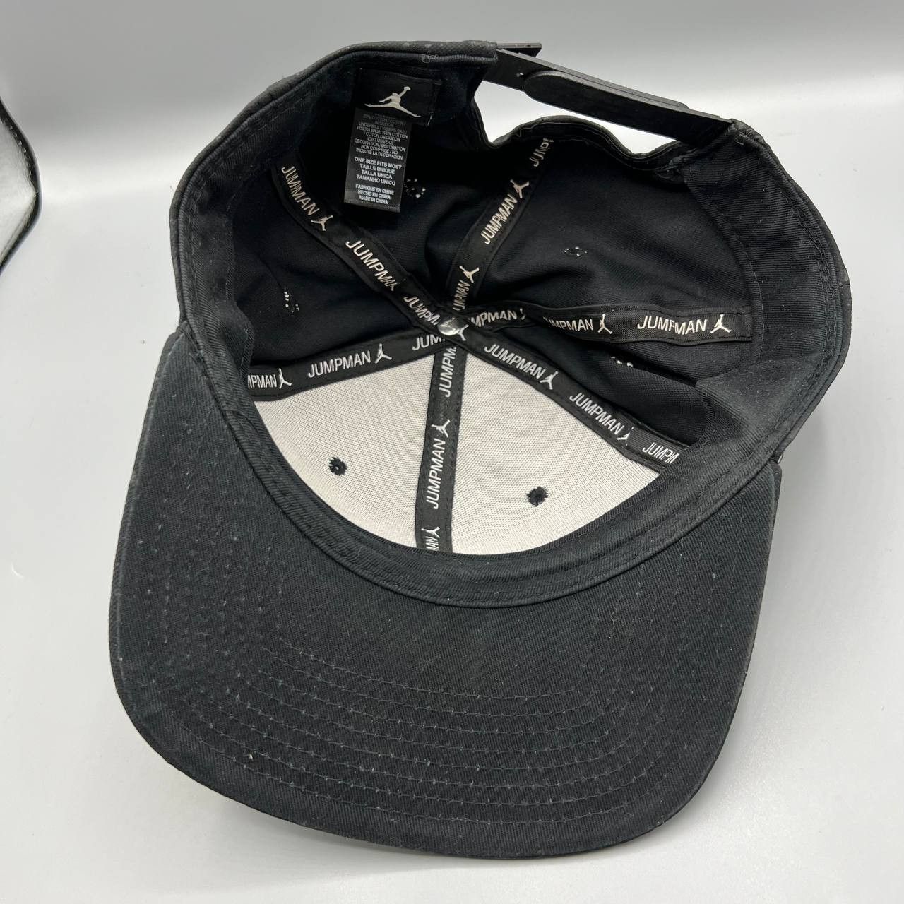 Jordan Brand Air Jordan Hat Men Black Speckle Print Jumpman Snap Back Cap Size ONE SIZE - 6 Thumbnail