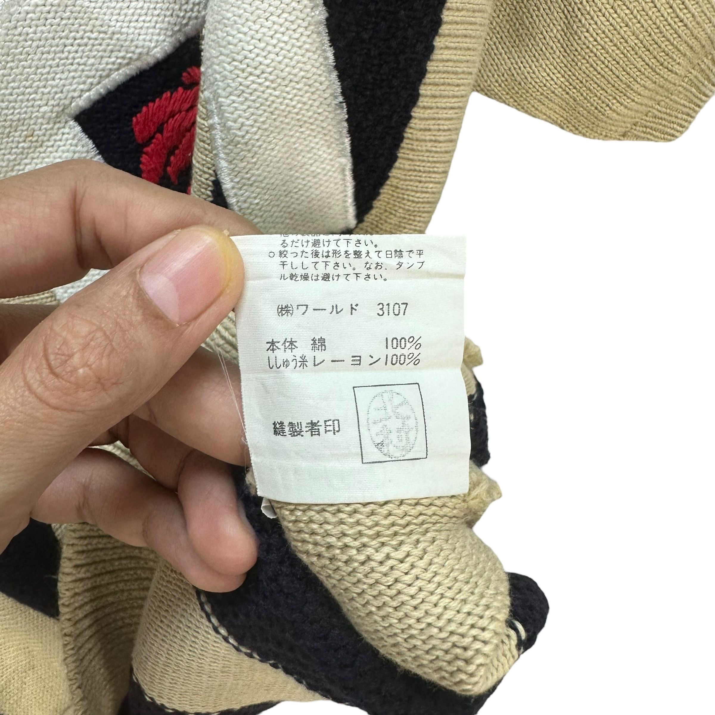 Japanese Brand DI MAGGIO MIXED DOUBLES STRIPED KNITTED SWEATER #8726-023 Size US M / EU 48-50 / 2 - 9 Thumbnail