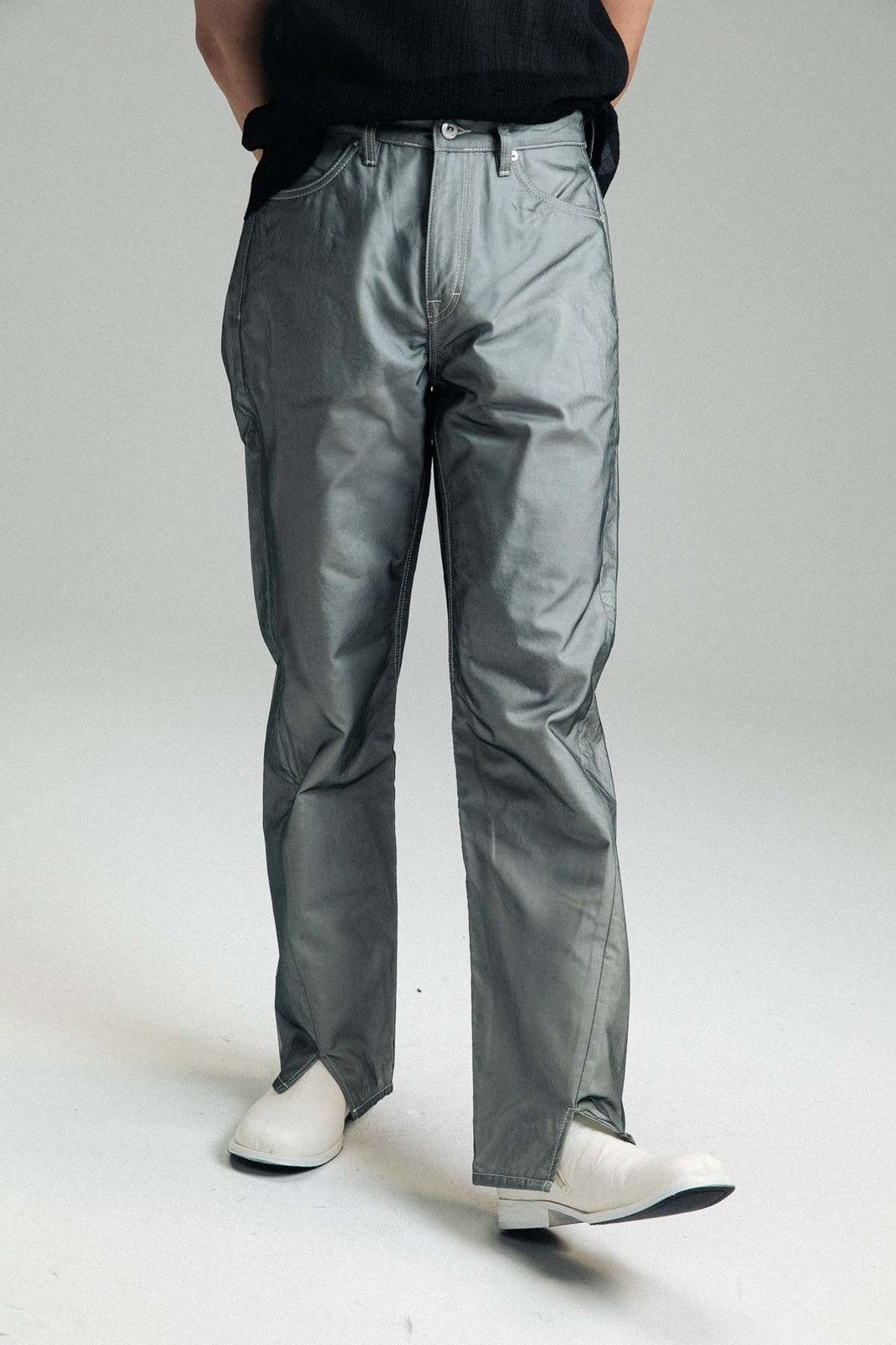 image of Our Legacy Sabot Cut Black Oganza in Grey, Men's (Size 29)