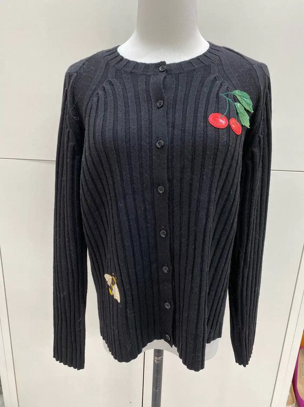 Valentino Valentino Black Cotton Blend Pullover Sweater 0089 Size M / US 6-8 / IT 42-44 - 1 Thumbnail