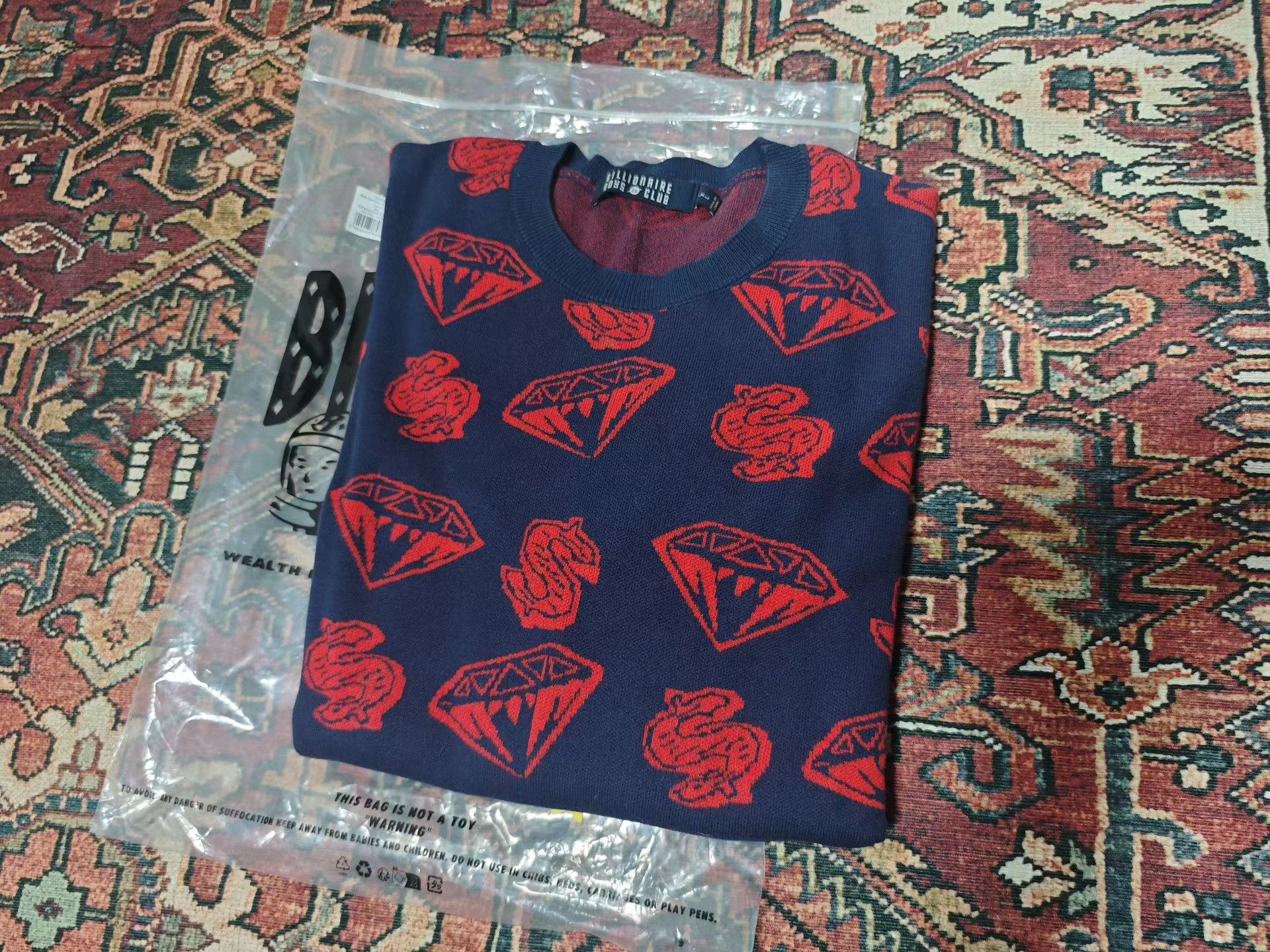 Billionaire Boys Club Billionaire Boys Club Diamond Money Label Sweater Size US XXL / EU 58 / 5 - 3 Thumbnail