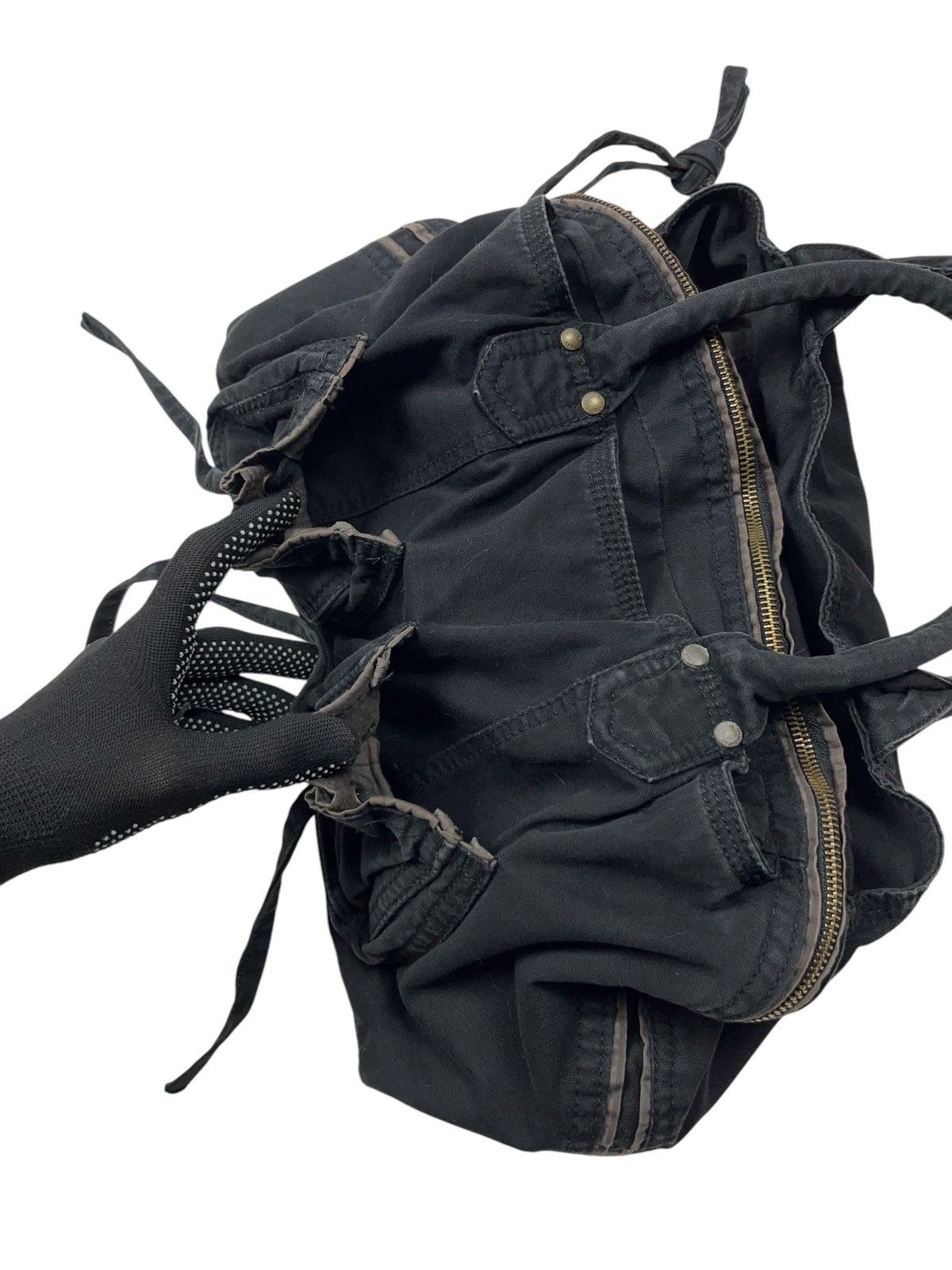 Japanese Brand Vintage y2k Handle Bag Multi Pocket Diesel Style Size ONE SIZE - 7 Thumbnail