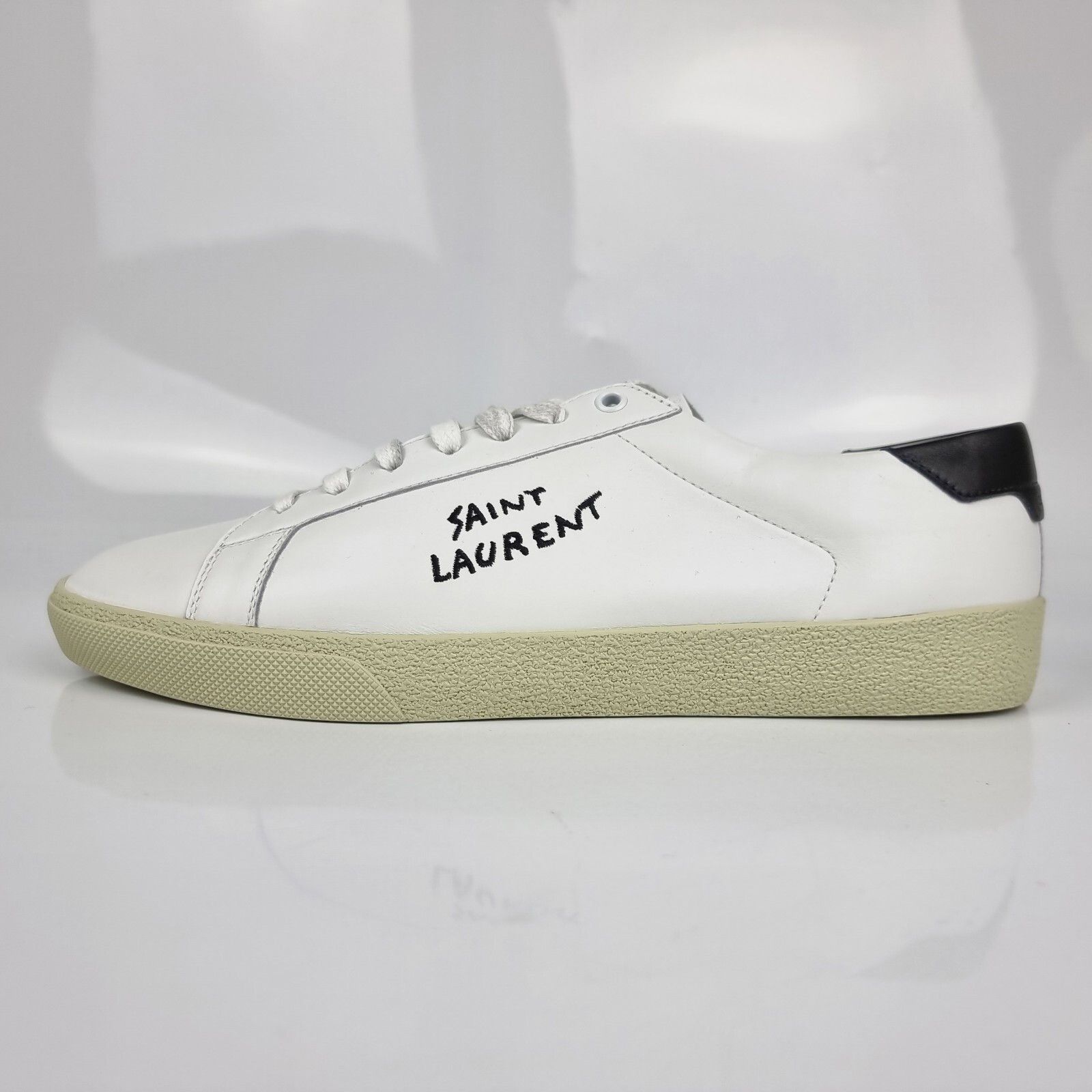 SAINT LAURENT Court White Low Top Sneakers New (Euro Size:6;