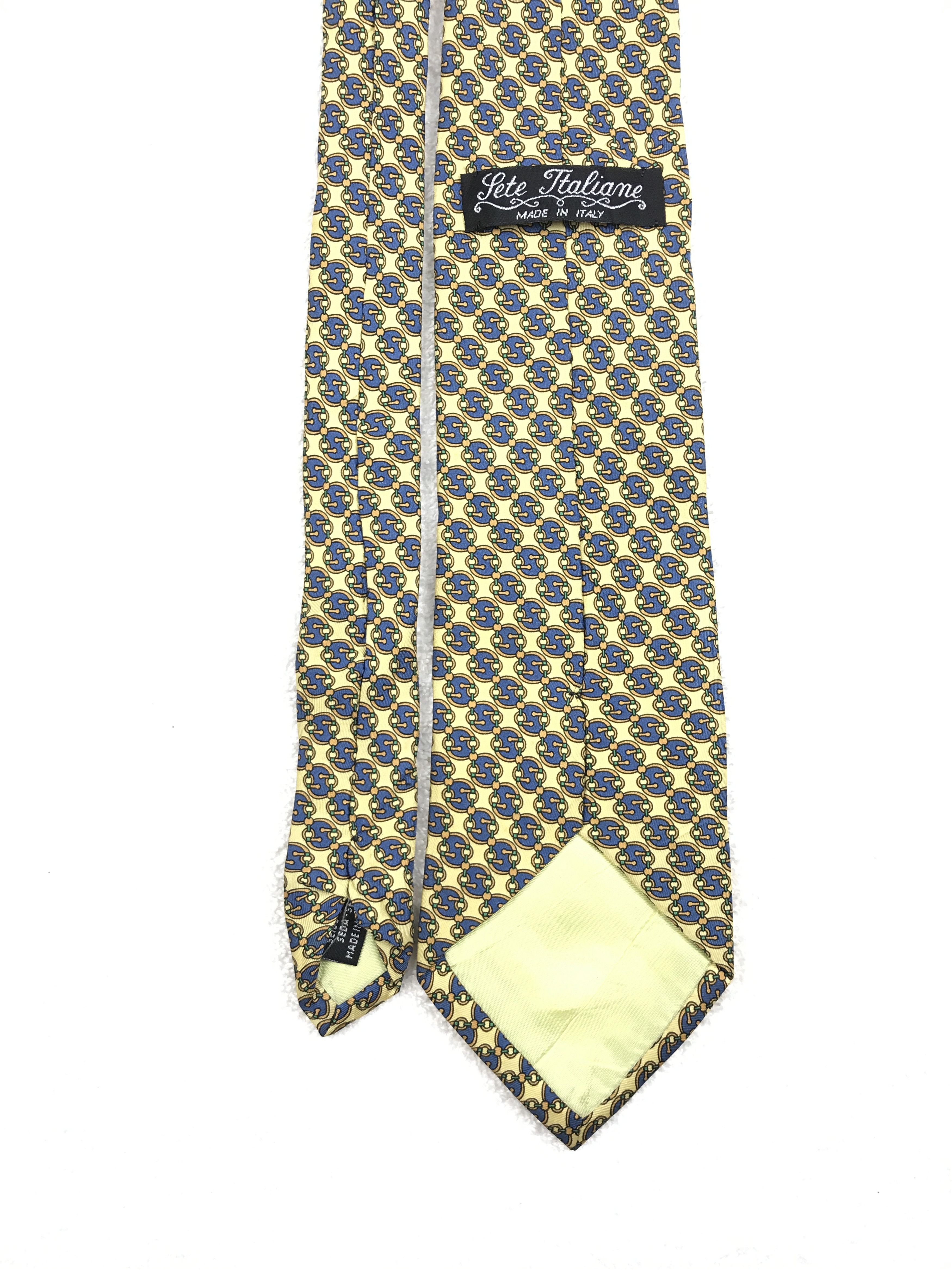 Vintage Vintage Sete Italiane Silk Necktie Size ONE SIZE - 4 Thumbnail