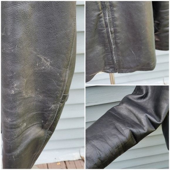 Wilsons Leather Vintage 90s y2k Wilsons M. Julian Black Leather Moto Motorcy Size US L / EU 52-54 / 3 - 4 Thumbnail