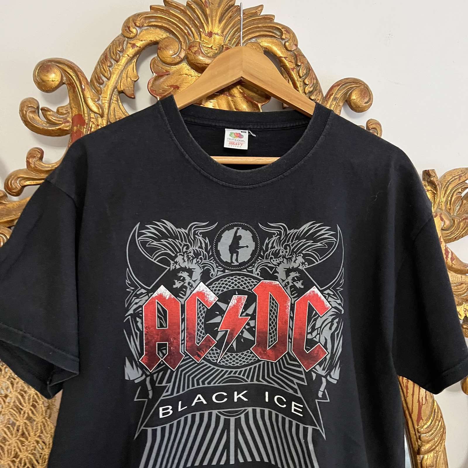AC/DC × Vintage Vintage AC/DC Black Ice Tee Sz XL Size US XL / EU 56 / 4 - 3 Thumbnail