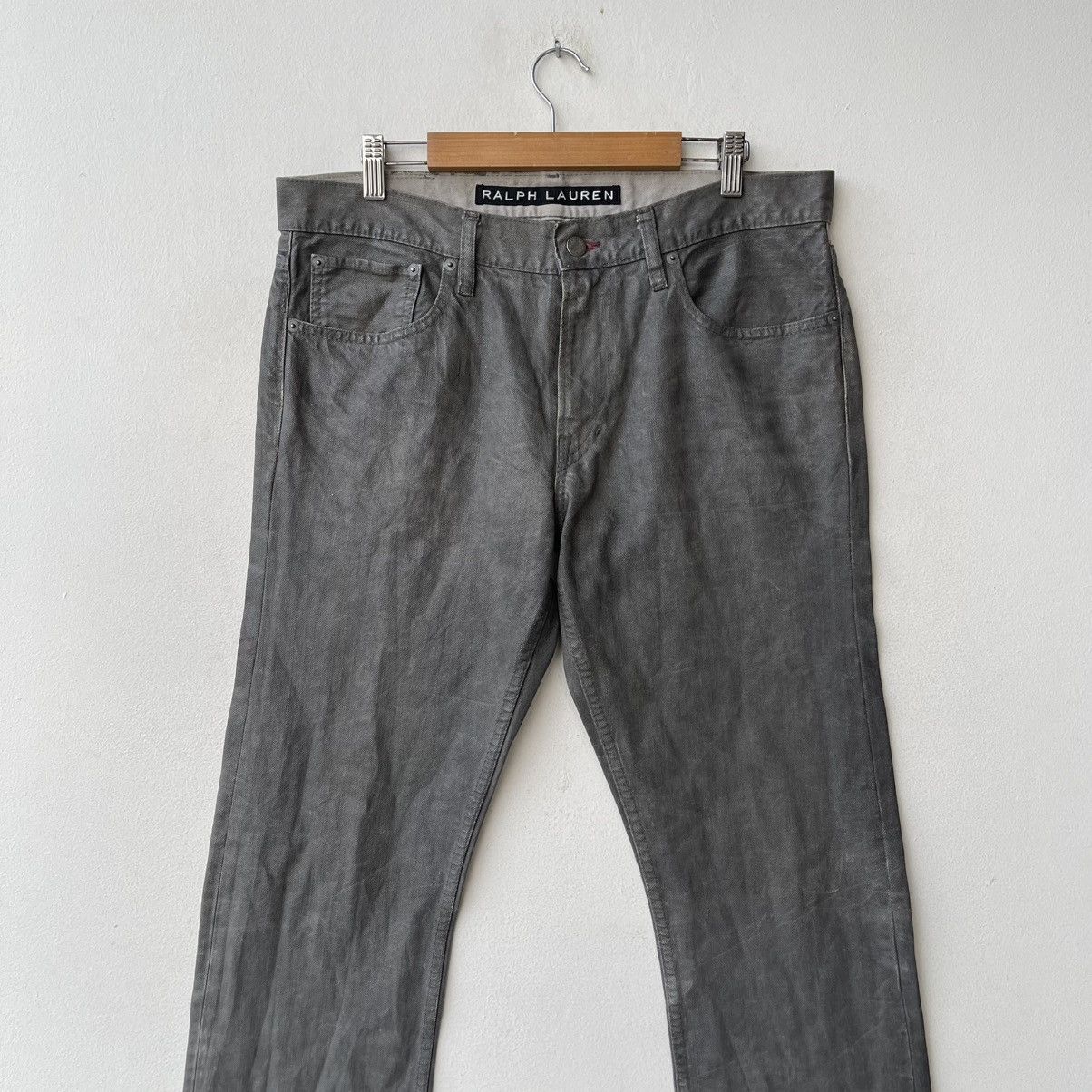 Ralph Lauren Archival Ralph Lauren Straight Fit Coated Cotton Trousers Size US 32 / EU 48 - 3 Thumbnail