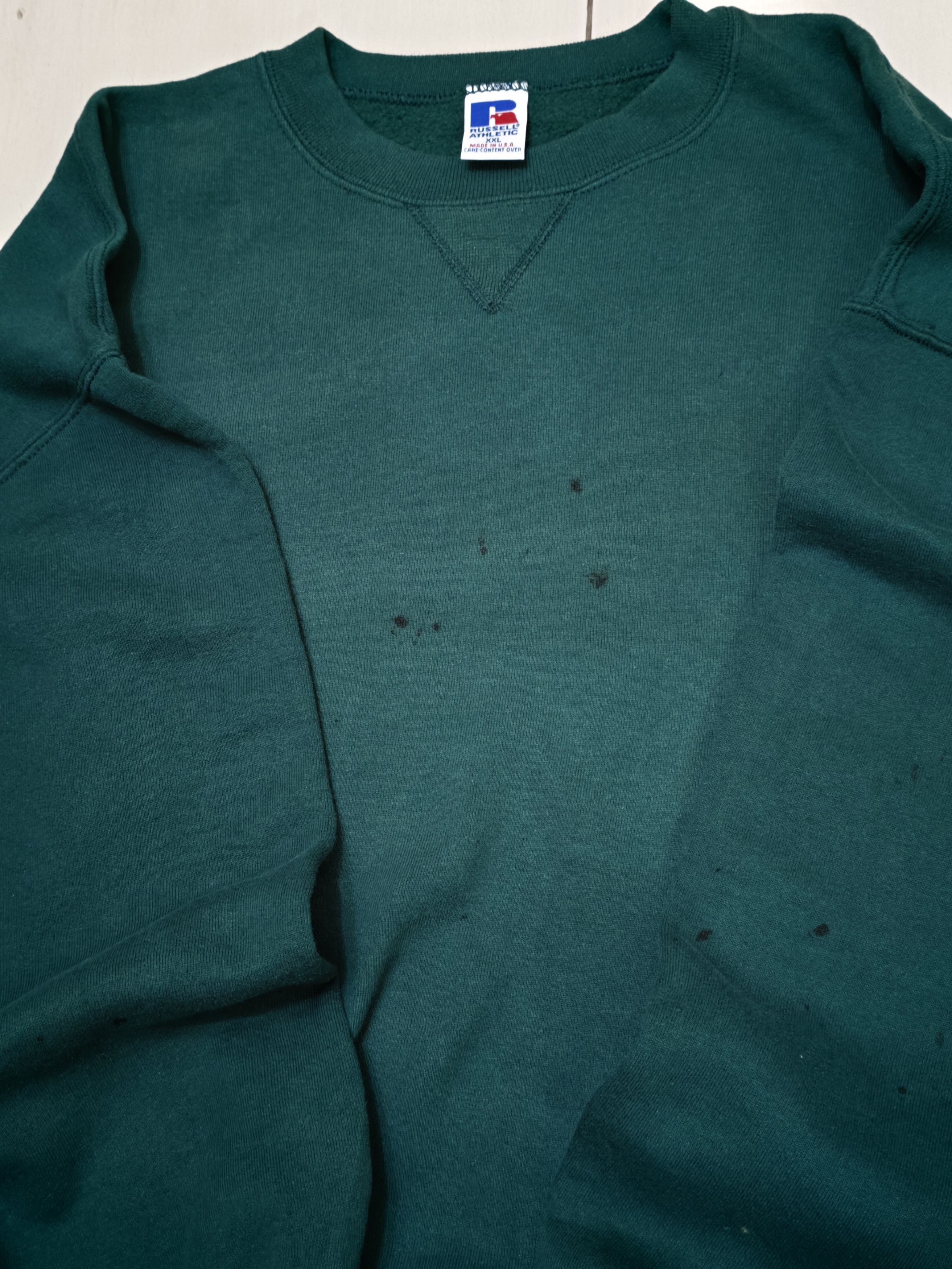 Russell Athletic Vintage Russell Athletic Distressed Boxy Hoodie Size US L / EU 52-54 / 3 - 4 Thumbnail