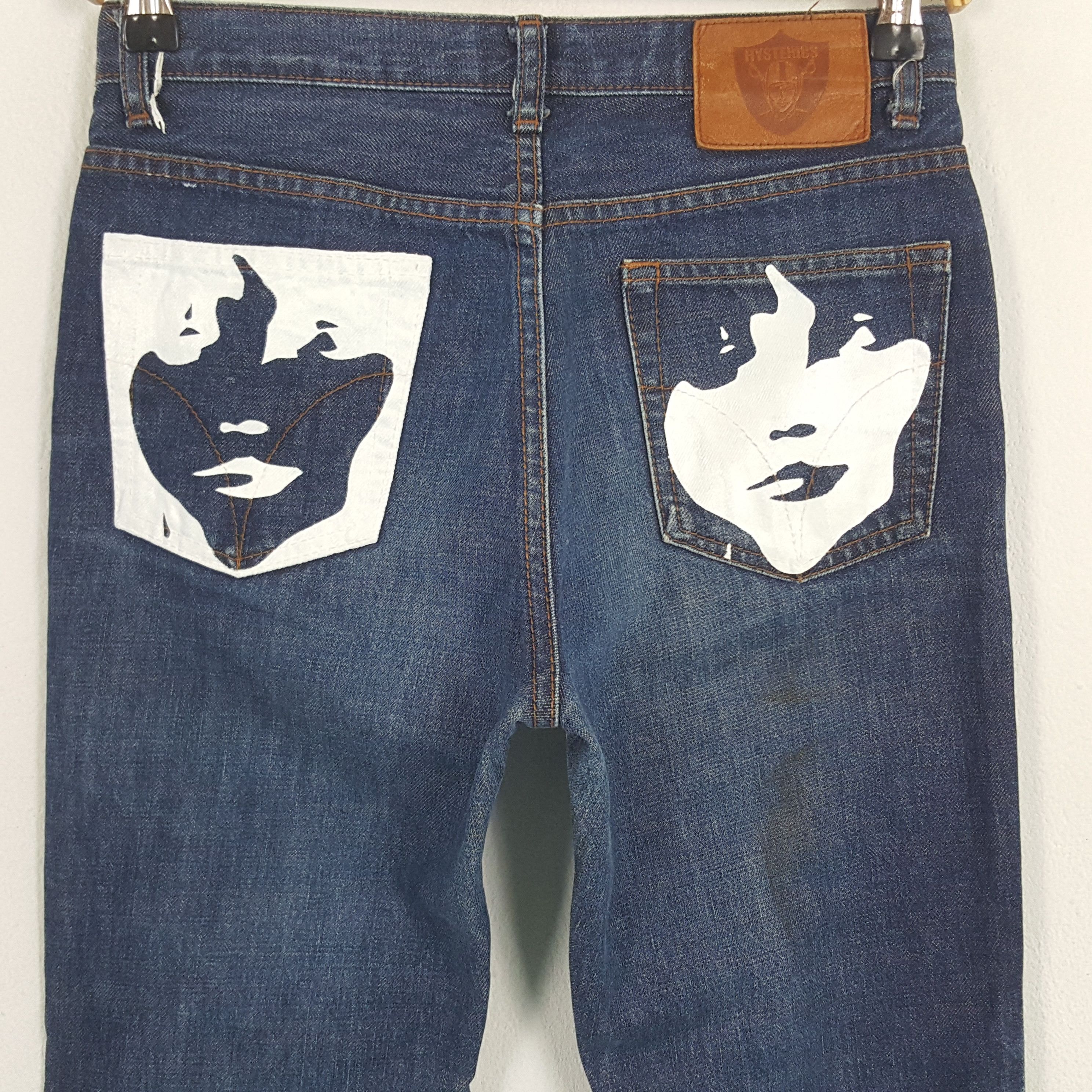 Hysteric Glamour × Japanese Brand × Vintage Vintage Hysteric Glamour Custom Art Denim Jeans Size US 31 - 2 Thumbnail