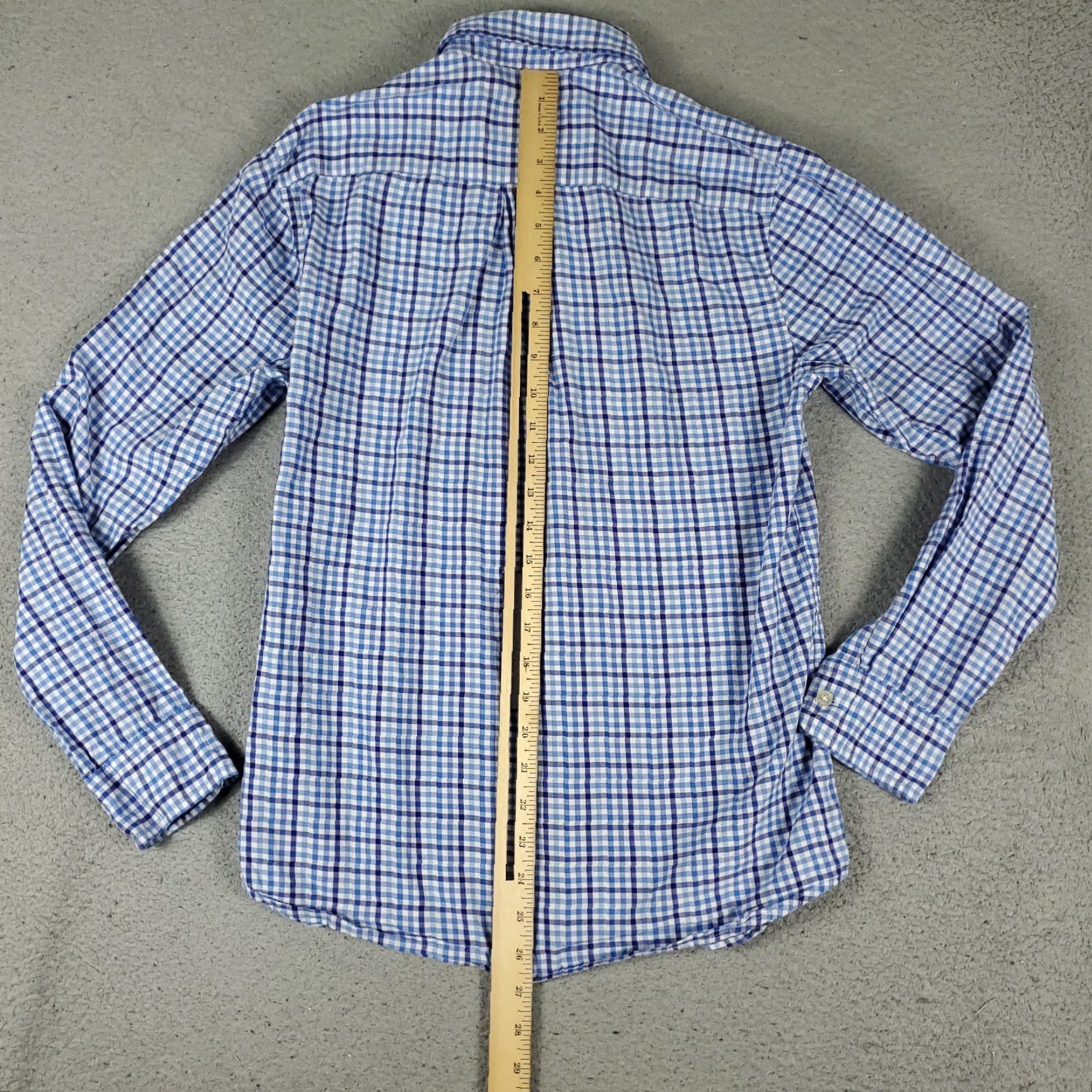 Vineyard Vines Vineyard Vines Shirt Mens XS Blue Plaid Button-Up Long Sleeve Casual Button-Down Collared-Top Size US XS / EU 42 / 0 - 4 Thumbnail