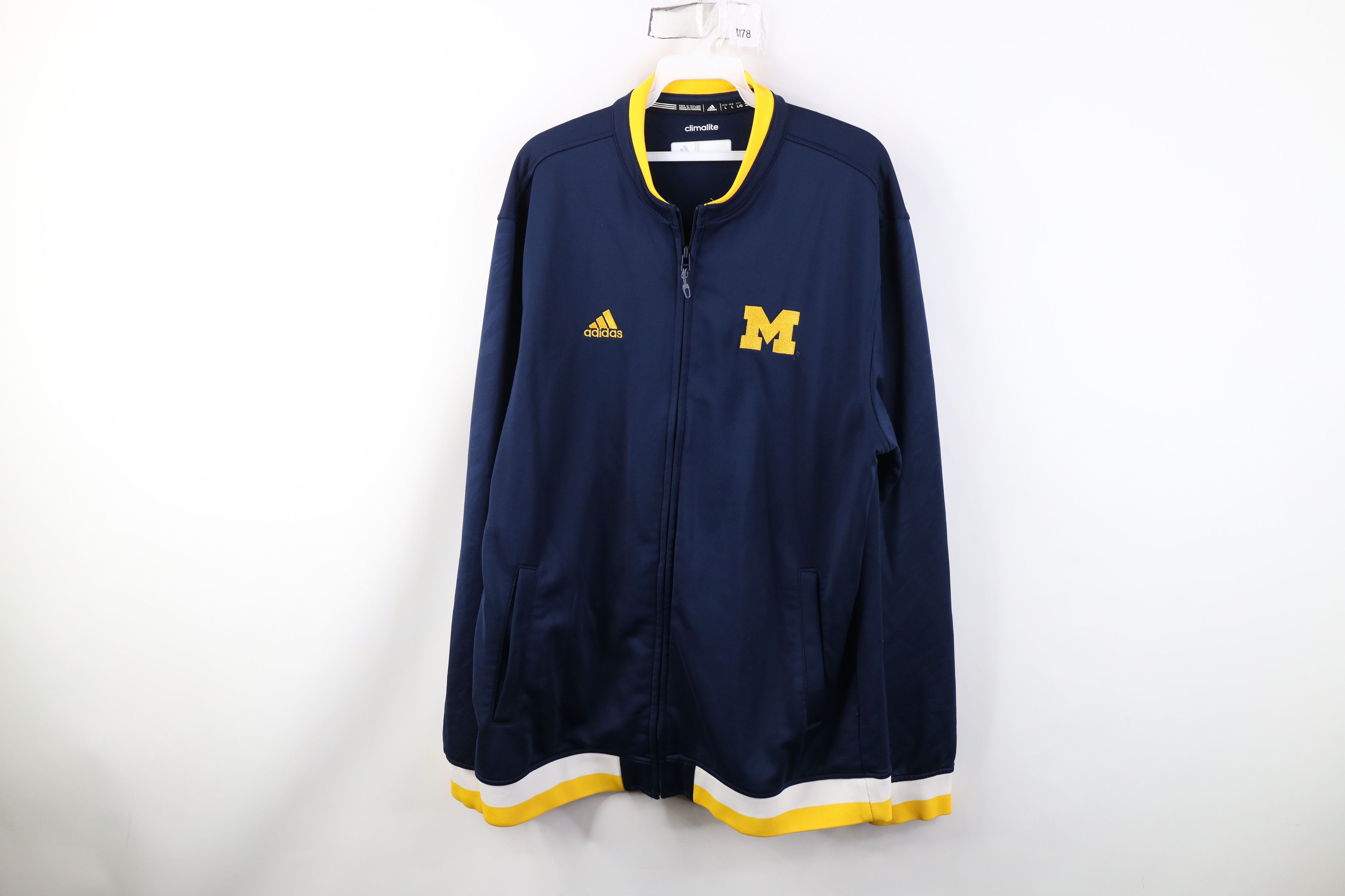 Adidas Adidas University of Michigan Football Track Jacket Blue Size US L / EU 52-54 / 3 - 1 Thumbnail