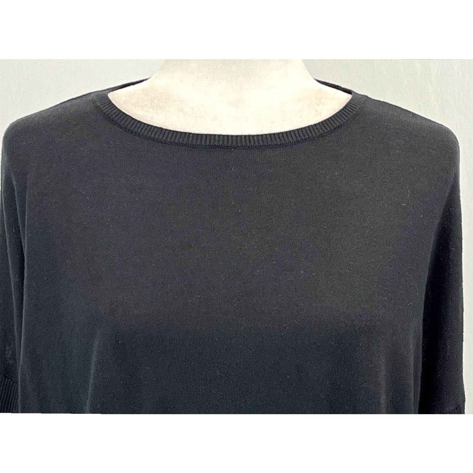 Ralph Lauren Lauren Ralph Lauren Silk Blend Sweater Large Black Lightweight Long Sleeve Womens Size L / US 10 / IT 46 - 5 Thumbnail