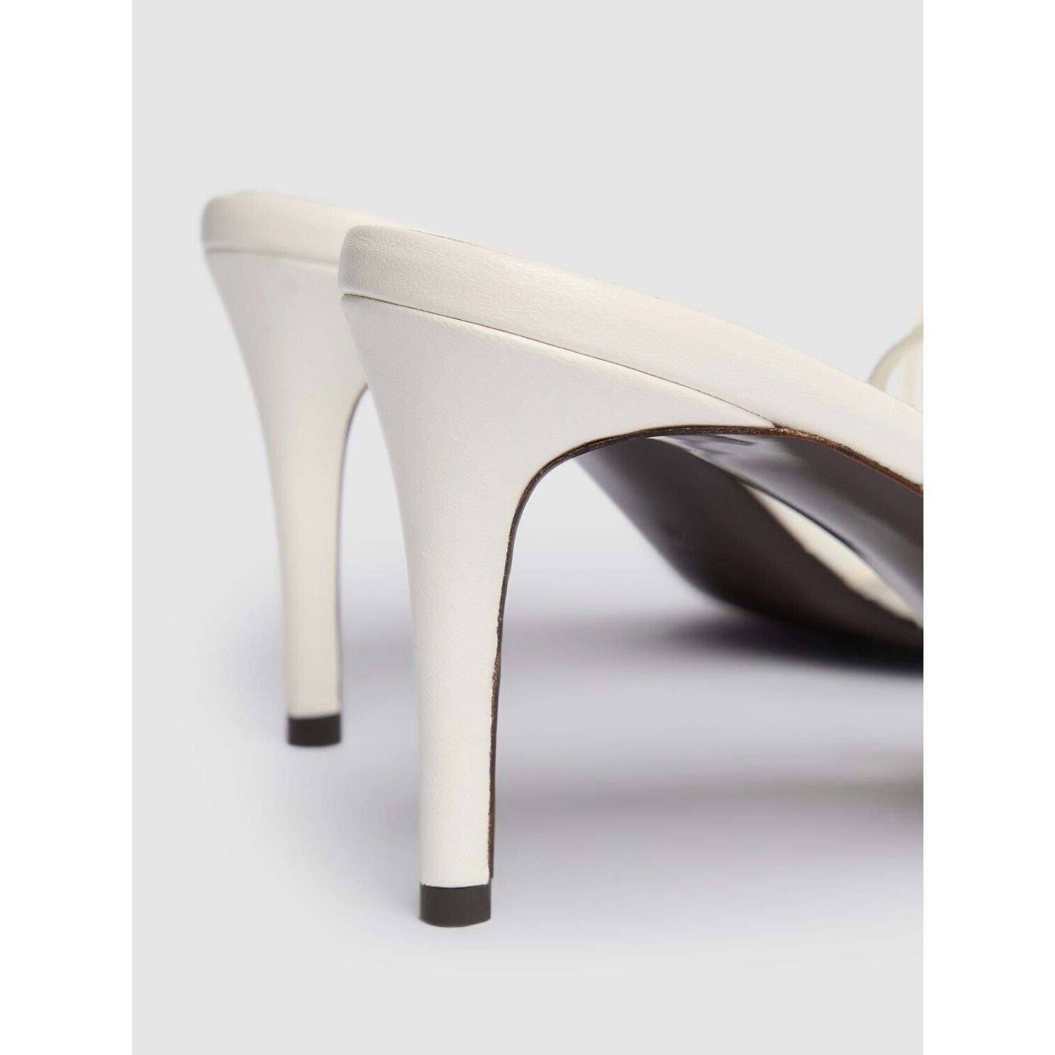 KHAITE KHAITE Loop With Beads Optic White Leather 75mm Sandals New Size US 6 / IT 36 - 3 Thumbnail