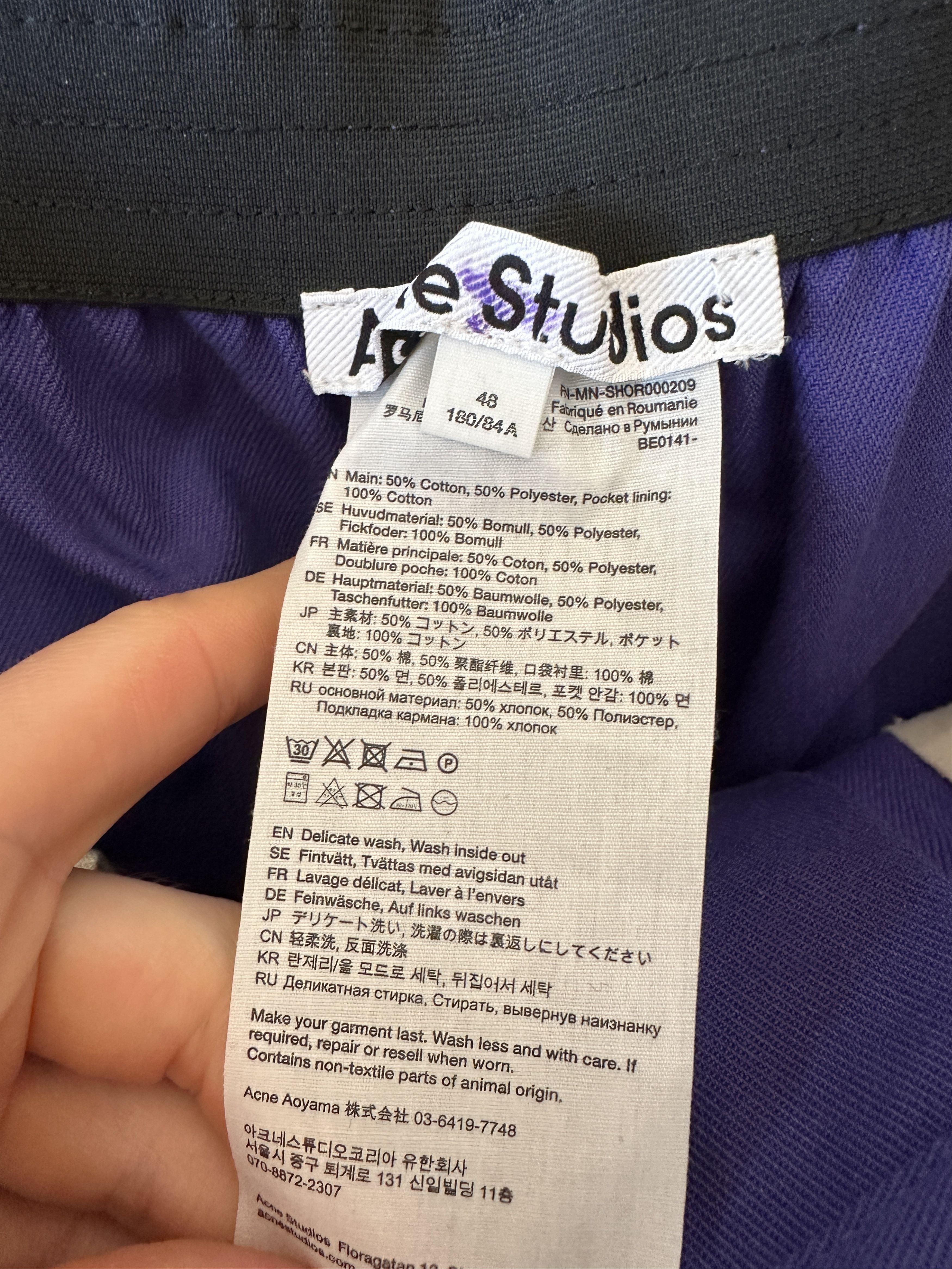 Acne Studios Acne Studios Wide Leg Shorts Size US 32 / EU 48 - 4 Thumbnail