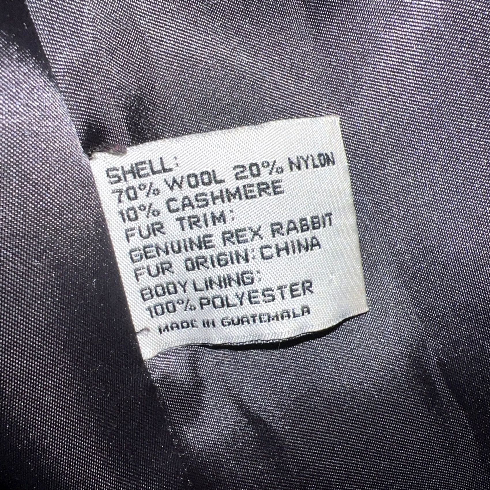 Vintage VINTAGE Larry Levine Over Coat Women's 14 Gray Wool Cashmere Blend Fur Collar Coat Size XL / US 12-14 / IT 48-50 - 6 Thumbnail
