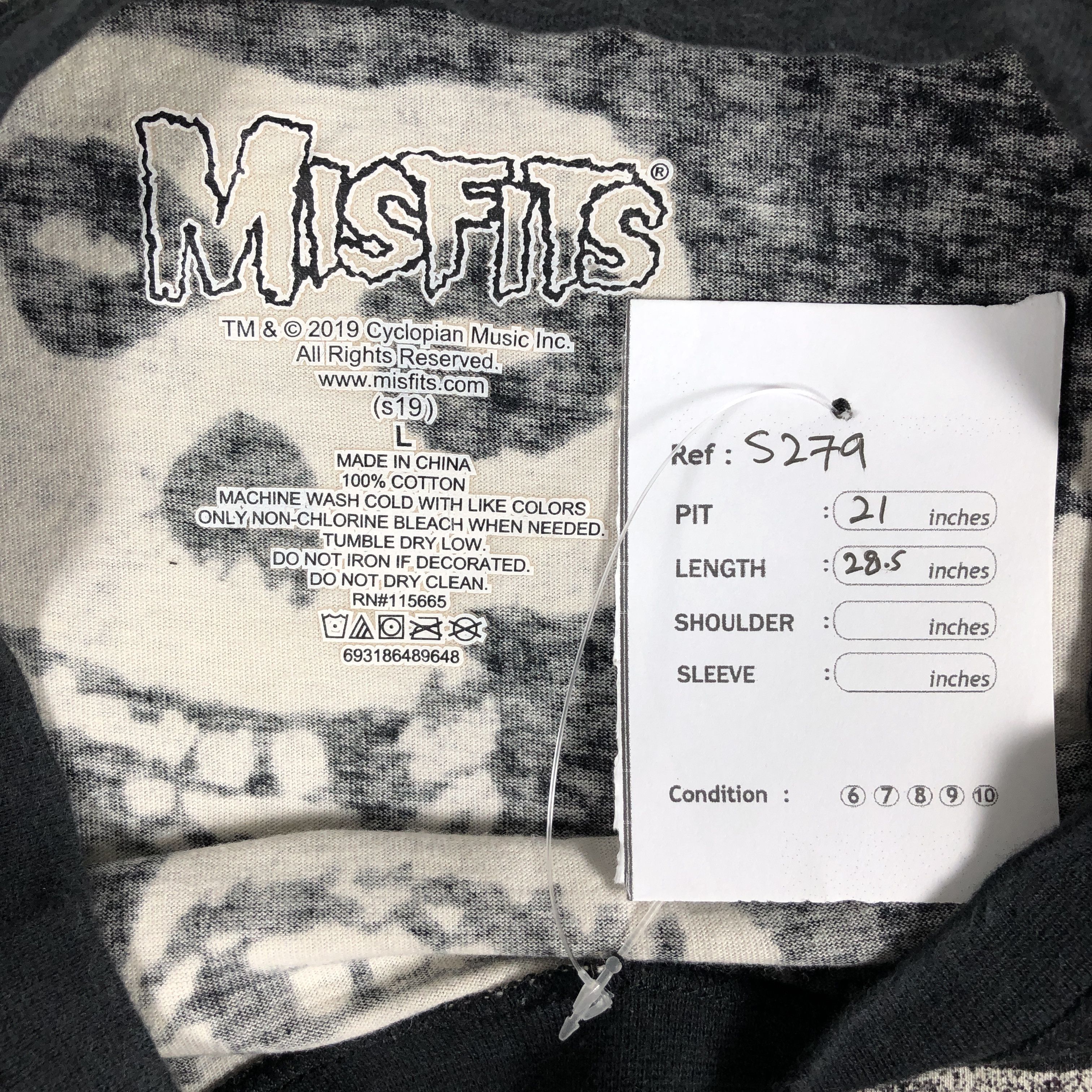 Band Tees Misfits Fullprint T-shirt Size US L / EU 52-54 / 3 - 3 Thumbnail