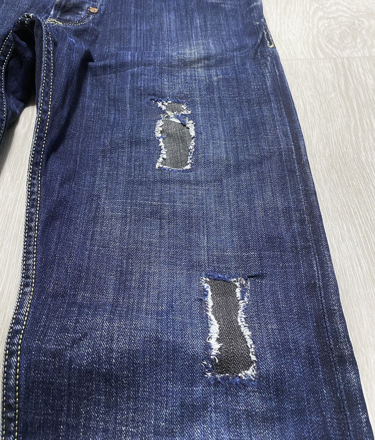 Diesel Women’s Diesel Slammer Washed Torn Distressed Denim Jeans Size 28" / US 6 / IT 42 - 9 Thumbnail