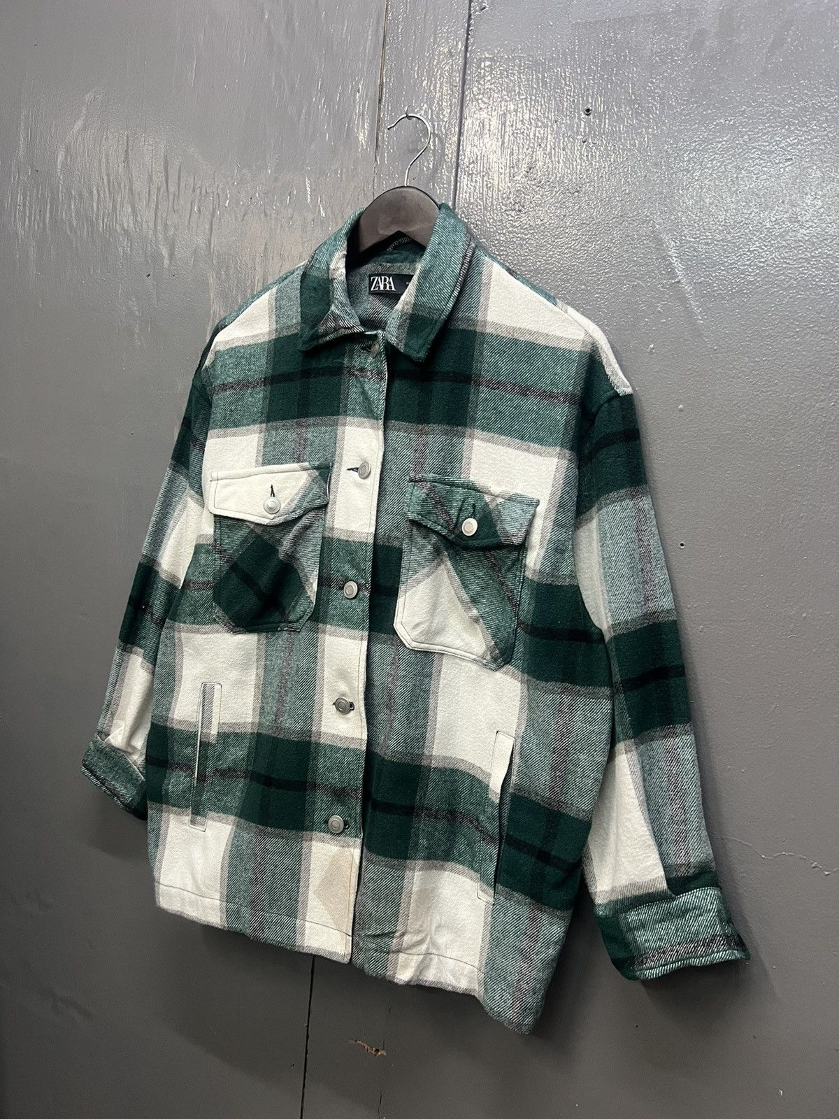 Zara ZARA Wool Plaid Tartan Jacket Size US S / EU 44-46 / 1 - 2 Thumbnail