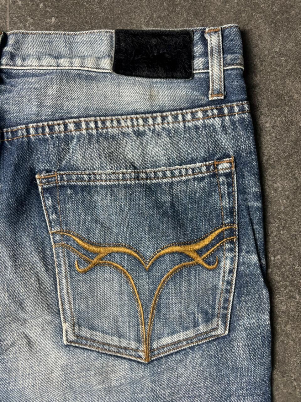 JACKROSE 2000s Jackrose Clas Marks Distressed Bootcut Jeans Size US 31 - 13 Thumbnail