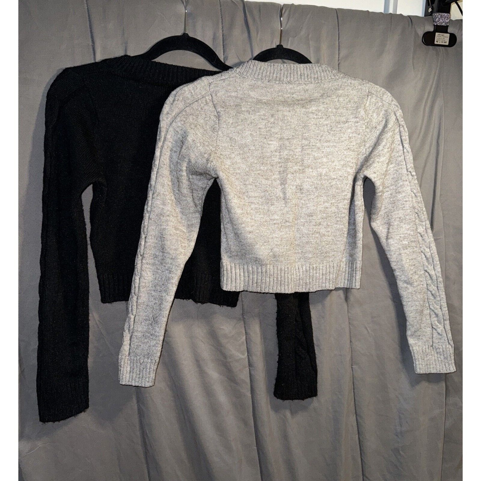 Shein SHEIN Long Sleeve Crop Cable Knit Sweater Womens S Lot Of 2 Size XXS / US 00 / IT 34 - 3 Thumbnail