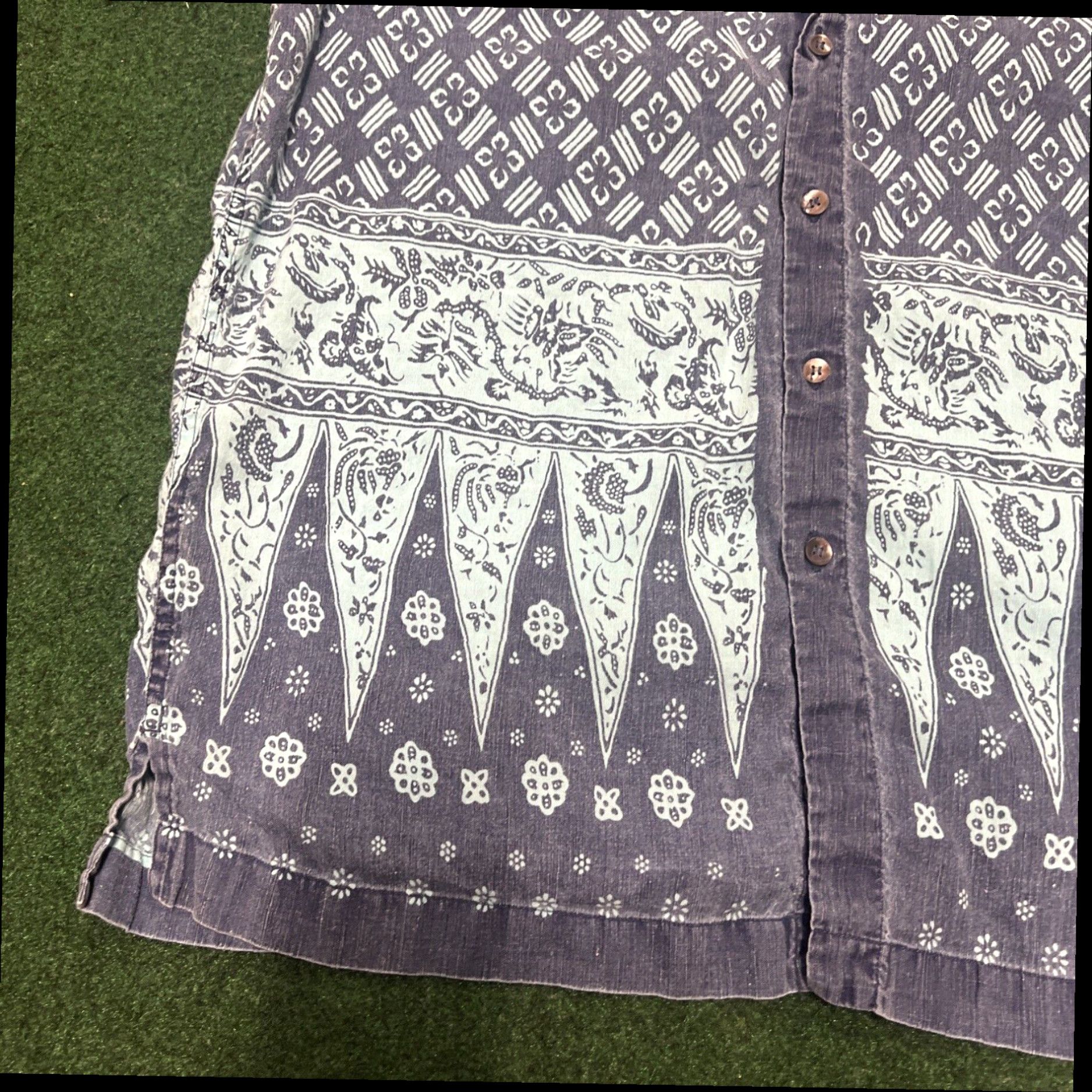 Vintage British India Traveller Button up Shirt, Blue, Sz L Hawaiian Beach Outdoors Size US L / EU 52-54 / 3 - 2 Thumbnail