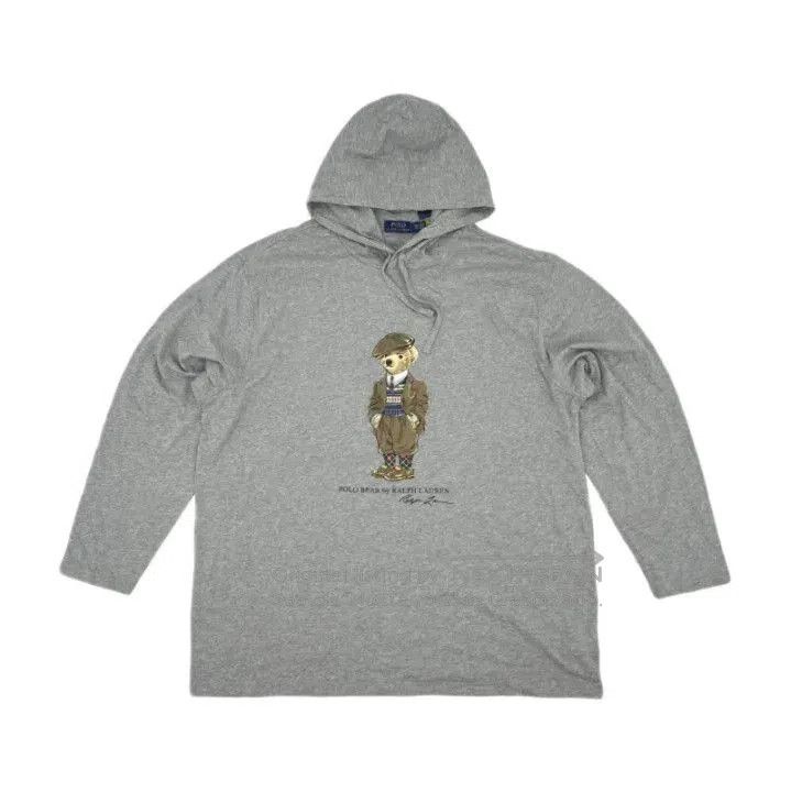 Polo Ralph Lauren Polo Ralph Lauren Bear Print Hooded Long Sleeve T. Size US XL / EU 56 / 4 - 1 Thumbnail