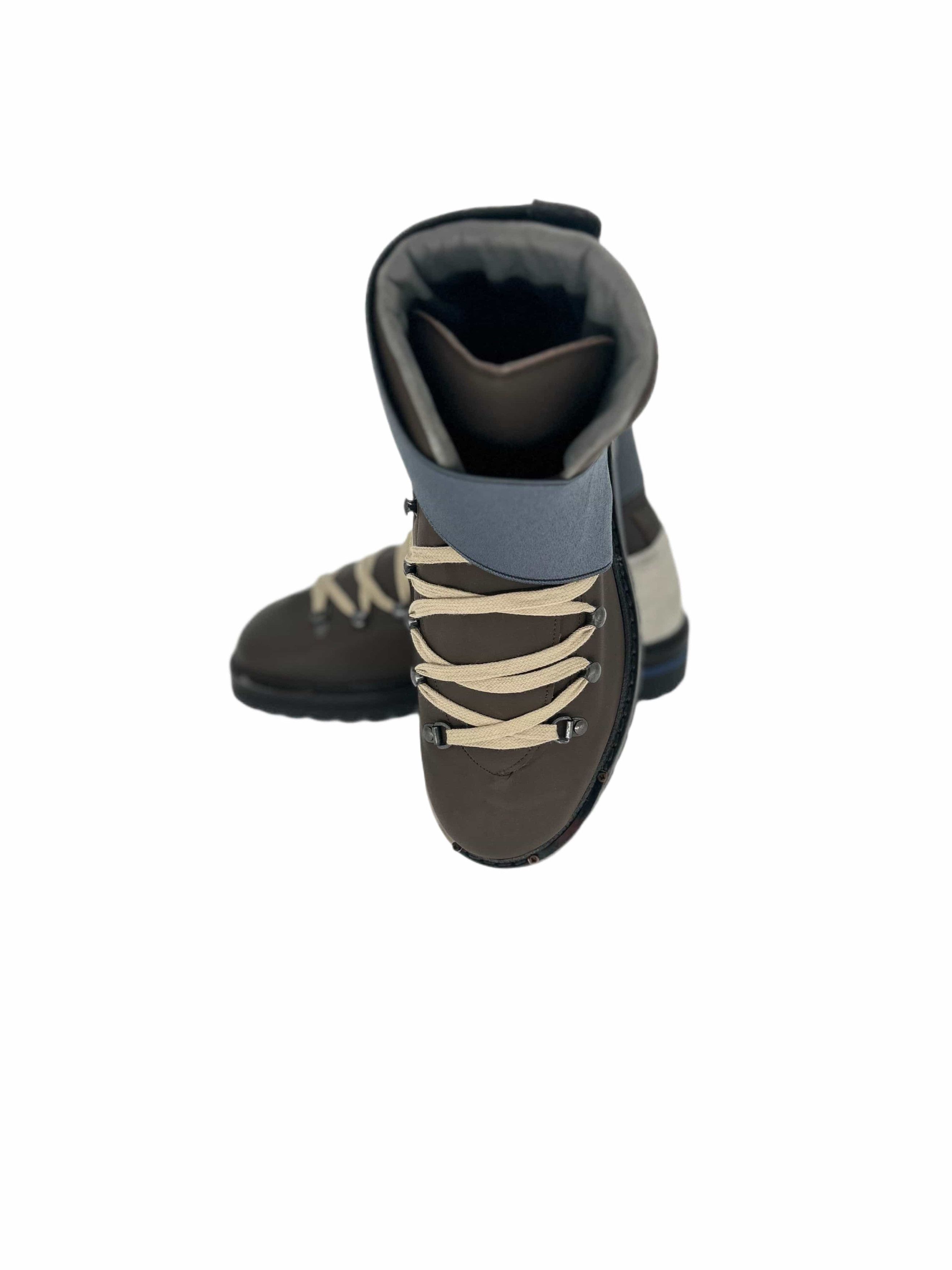 Lanvin Lanvin Brown Leather Walking Boot With Neoprene Velcro Strap Size US 8 / EU 41 - 5 Thumbnail