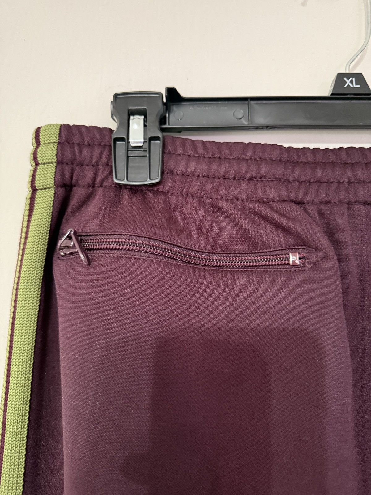 Needles Needles track pants burgundy olive butterfly stripe Size US 32 / EU 48 - 4 Thumbnail